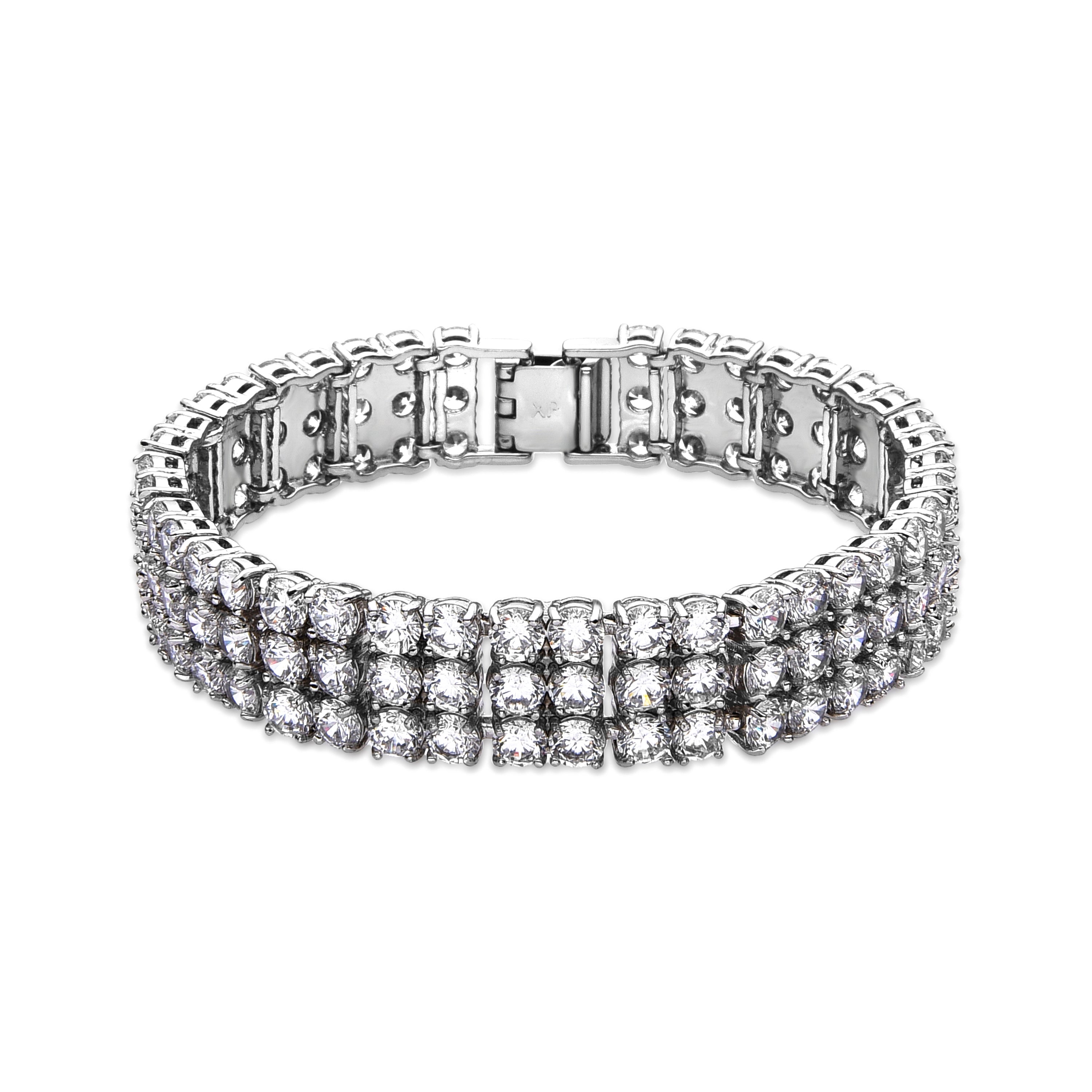 Bracelet with shiny zirconia in silver finish - Matka