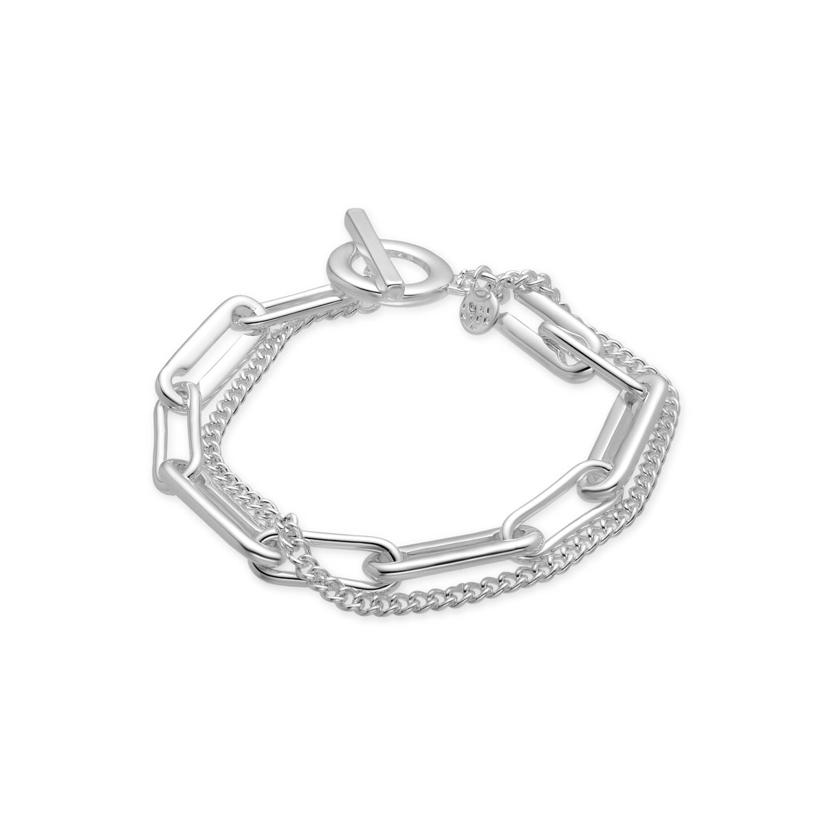 Rhodium-plated bracelet - Hizi