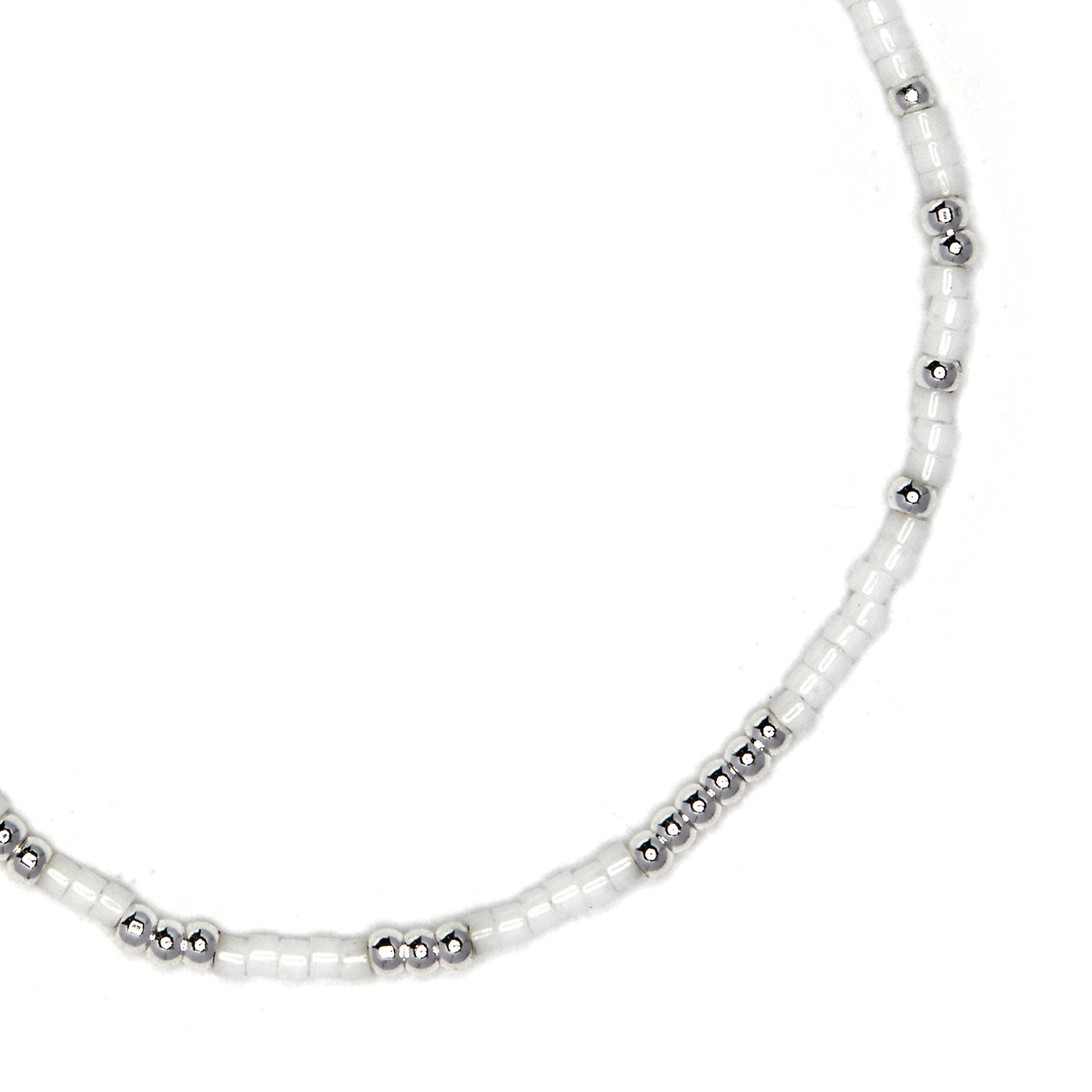 White Crystal Bracelet with 925 Sterling Silver Finish - Xanvi