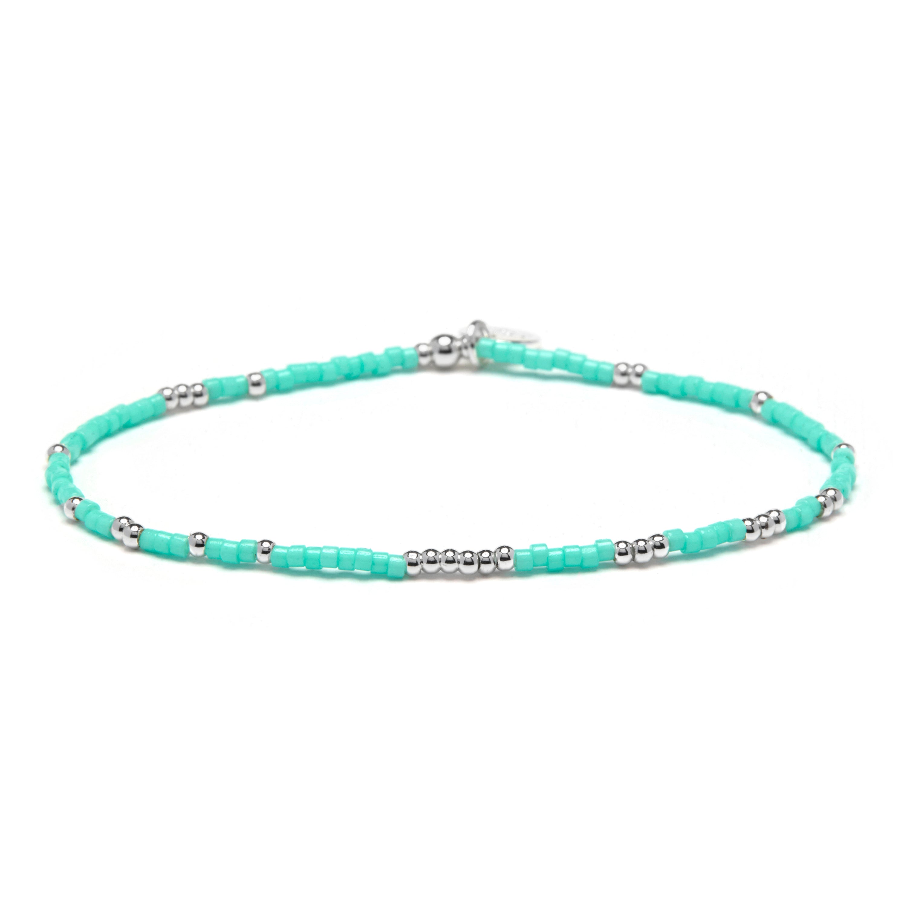 Blue Crystal Bracelet with 925 Sterling Silver Finish - Xanvi