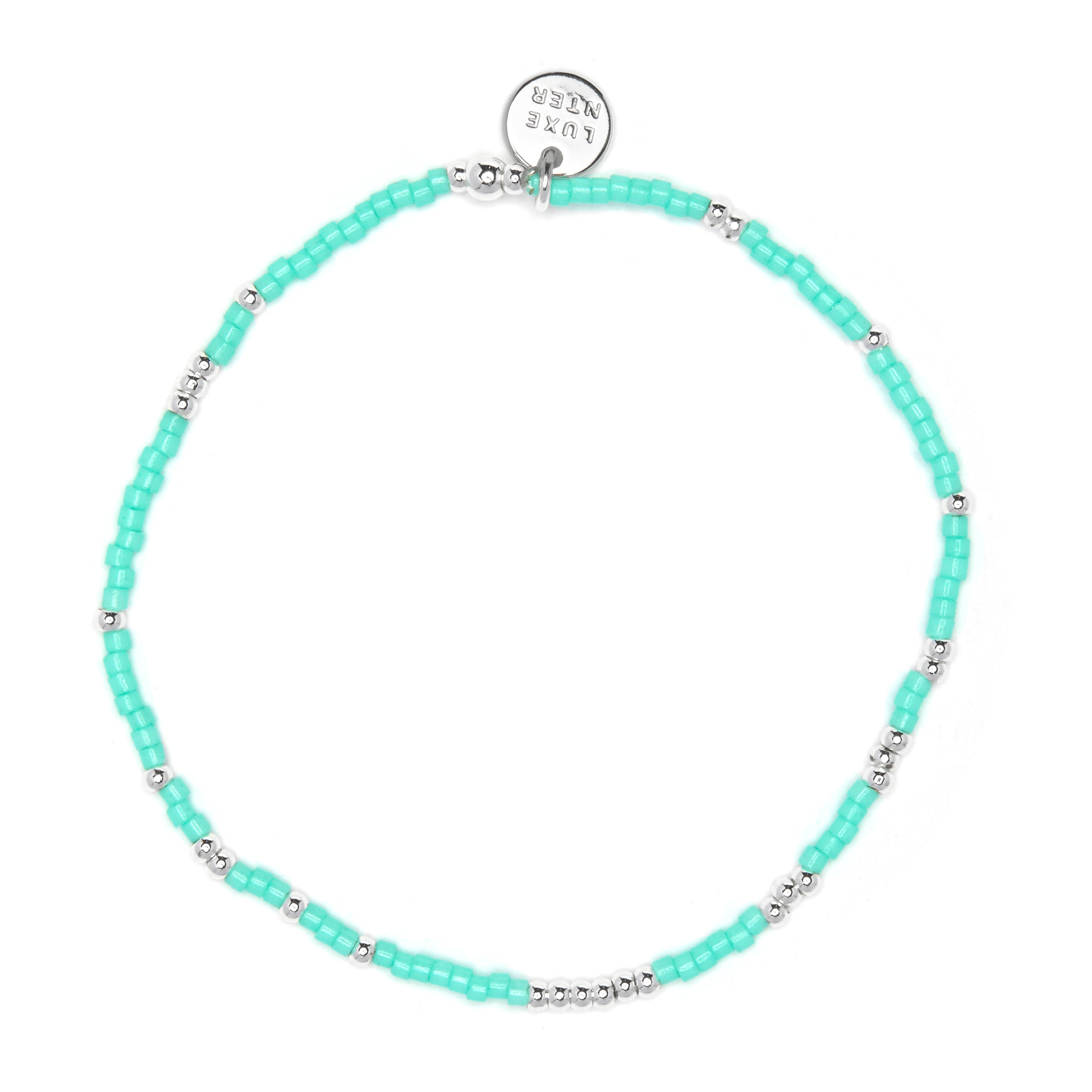 Blue Crystal Bracelet with 925 Sterling Silver Finish - Xanvi