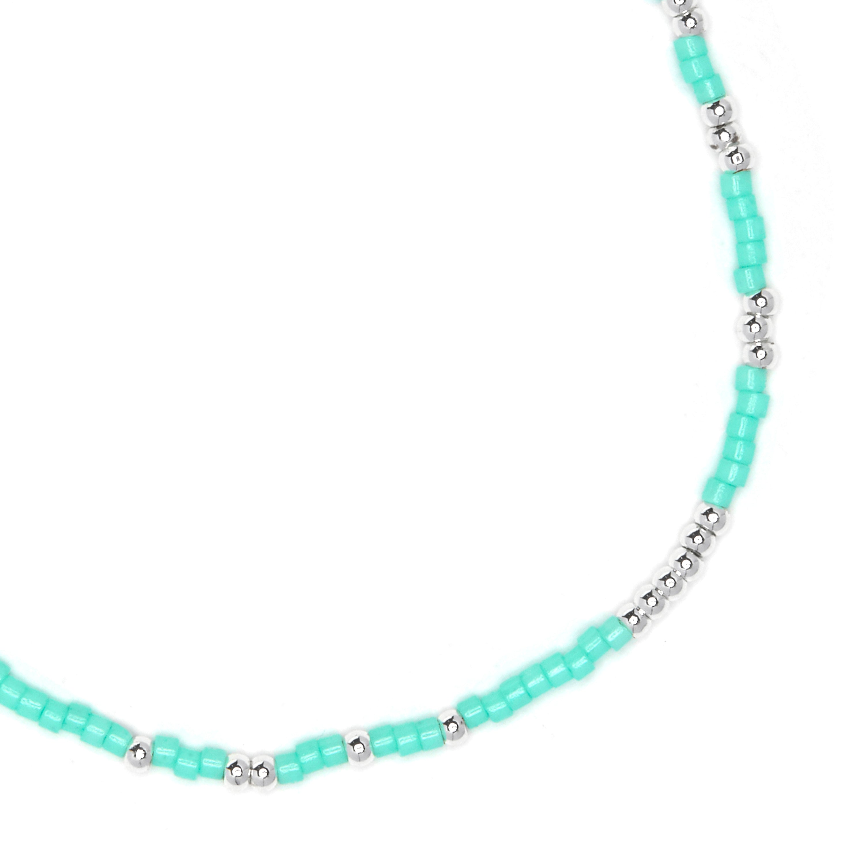 Blue Crystal Bracelet with 925 Sterling Silver Finish - Xanvi