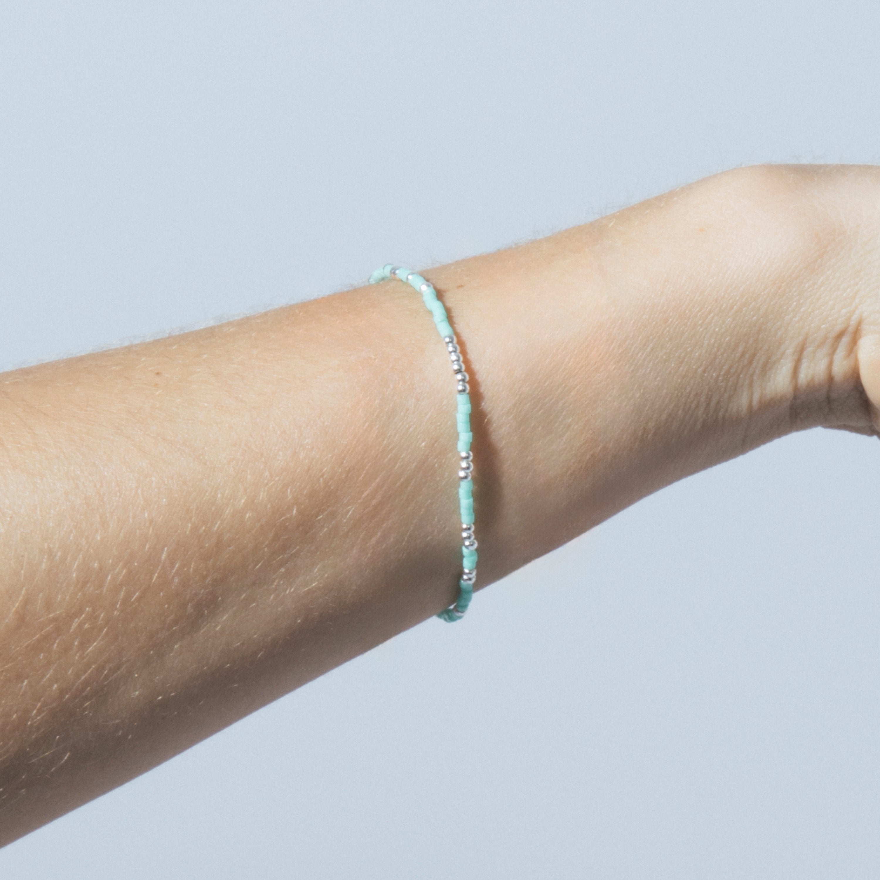 Blue Crystal Bracelet with 925 Sterling Silver Finish - Xanvi