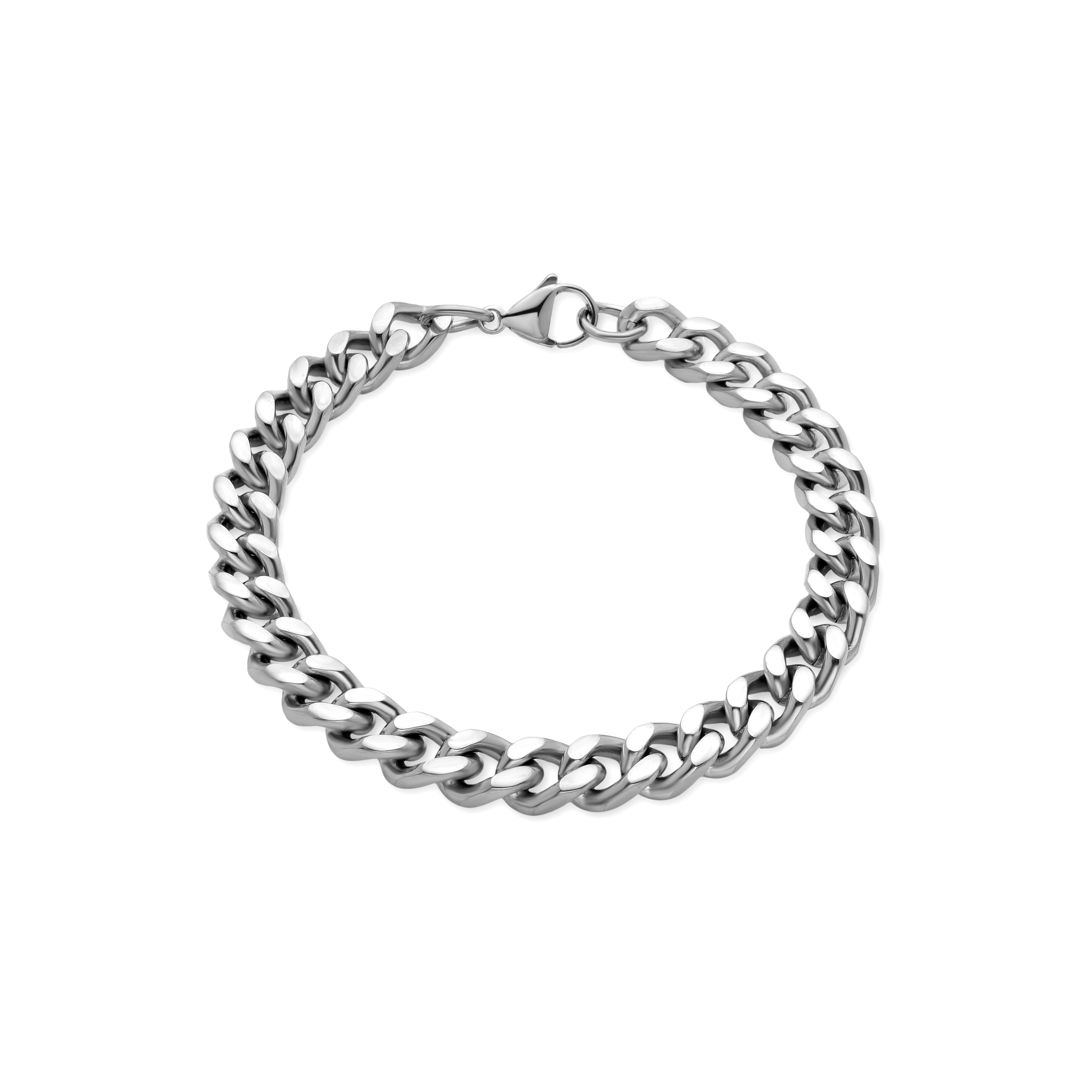Pulsera acabada en rodio - Axone