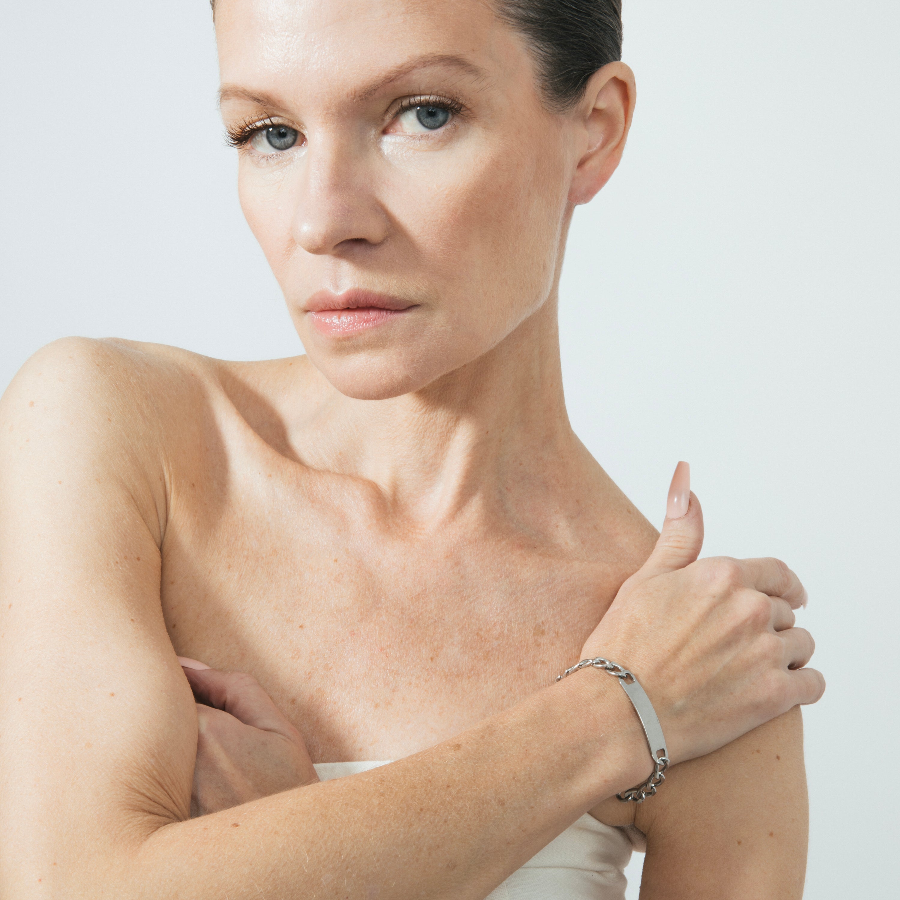 Rhodium-plated bracelet - Yitru