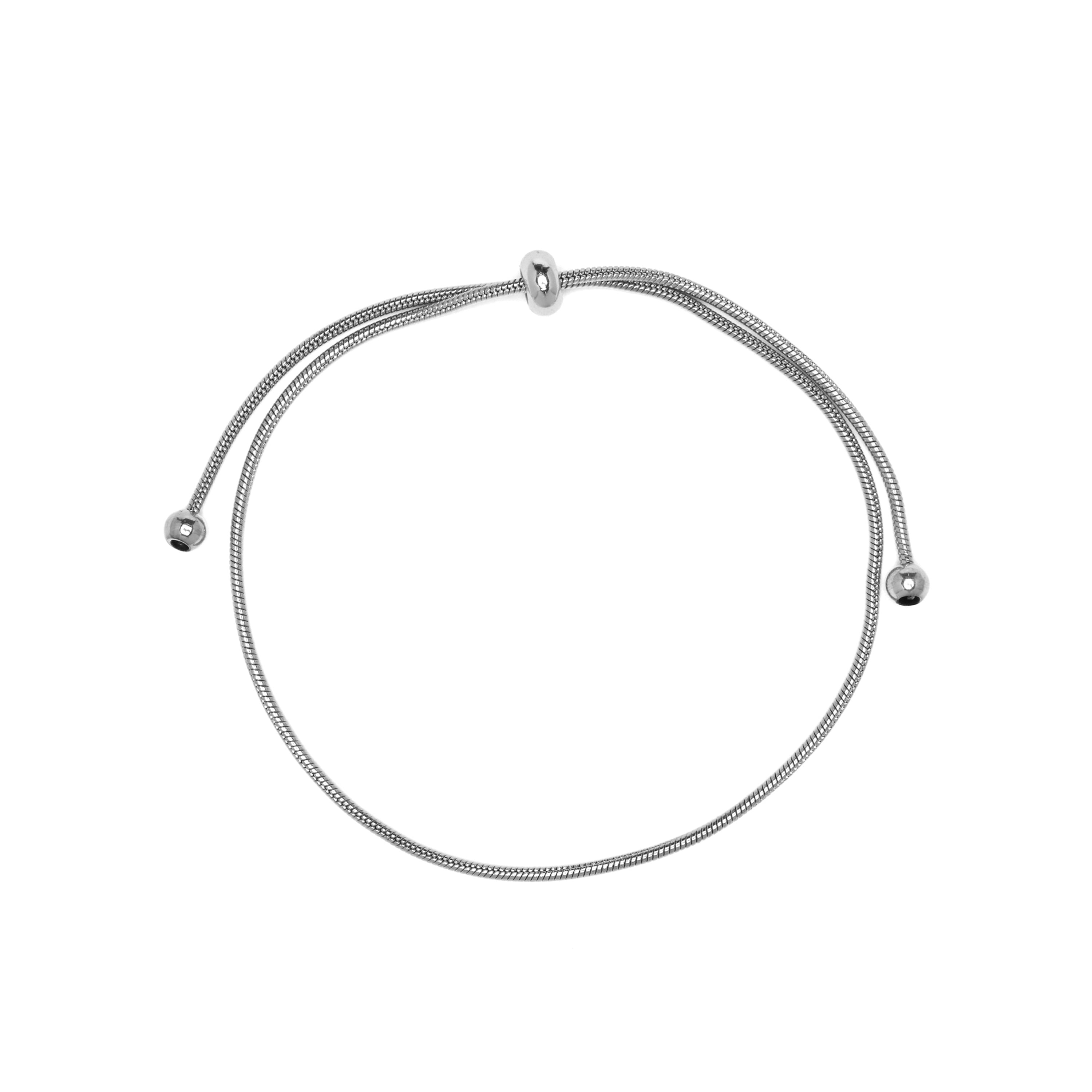 Rhodium-plated bracelet - Liwani