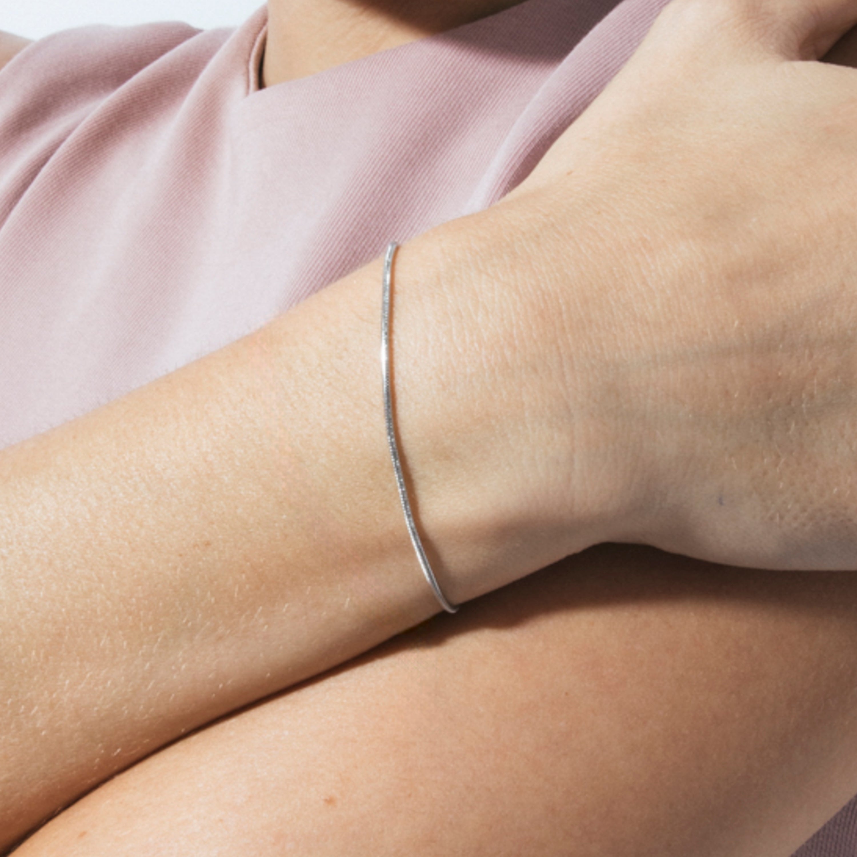 Rhodium-plated bracelet - Liwani