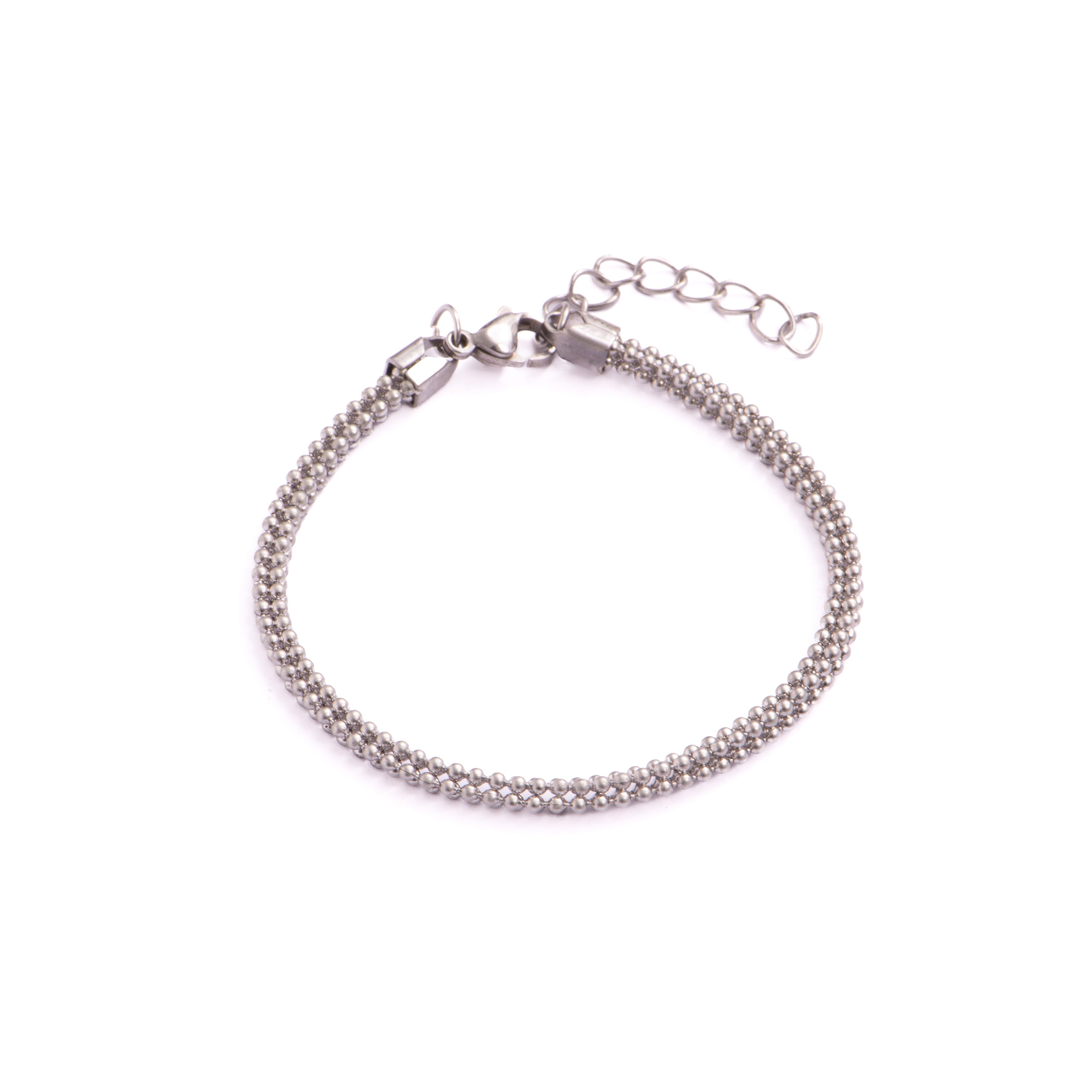 Rhodium-plated bracelet - Dahdan