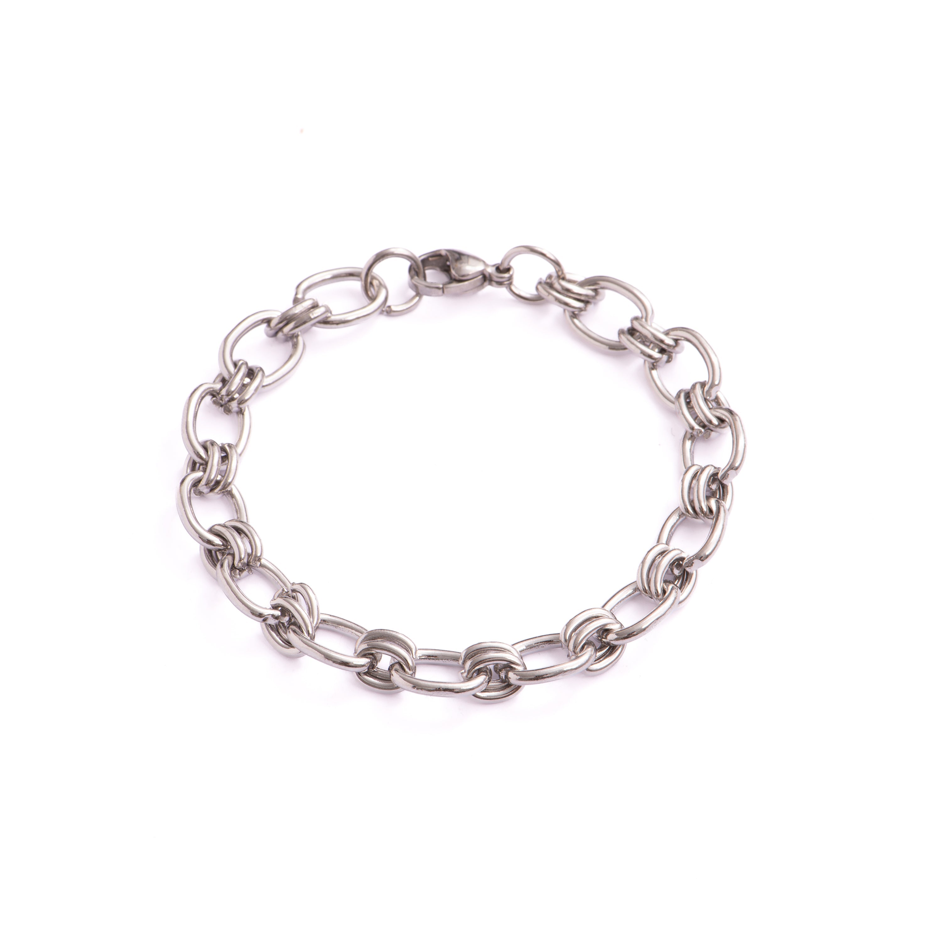 Rhodium-plated bracelet - Hataj