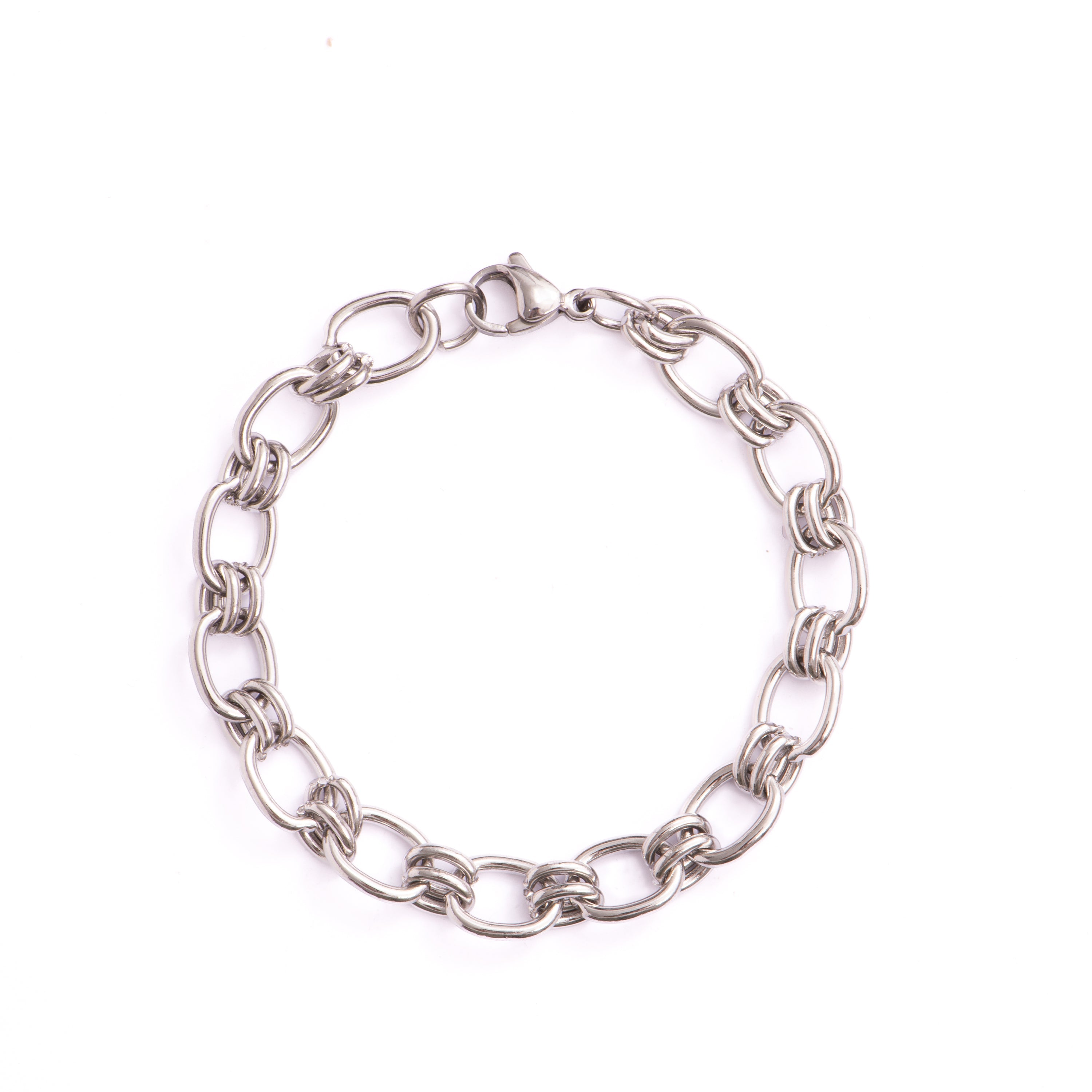 Rhodium-plated bracelet - Hataj