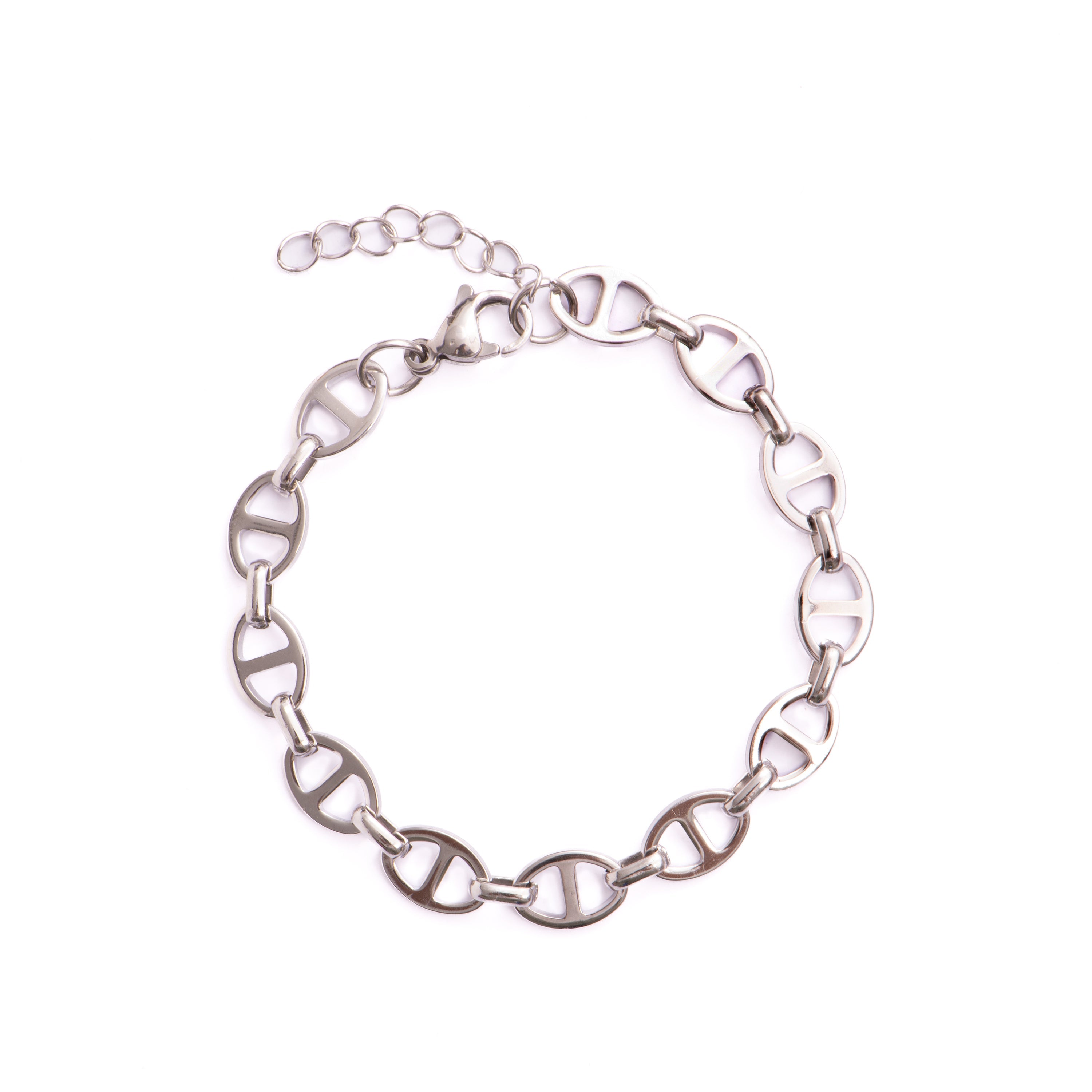 Rhodium-plated bracelet - Kisa
