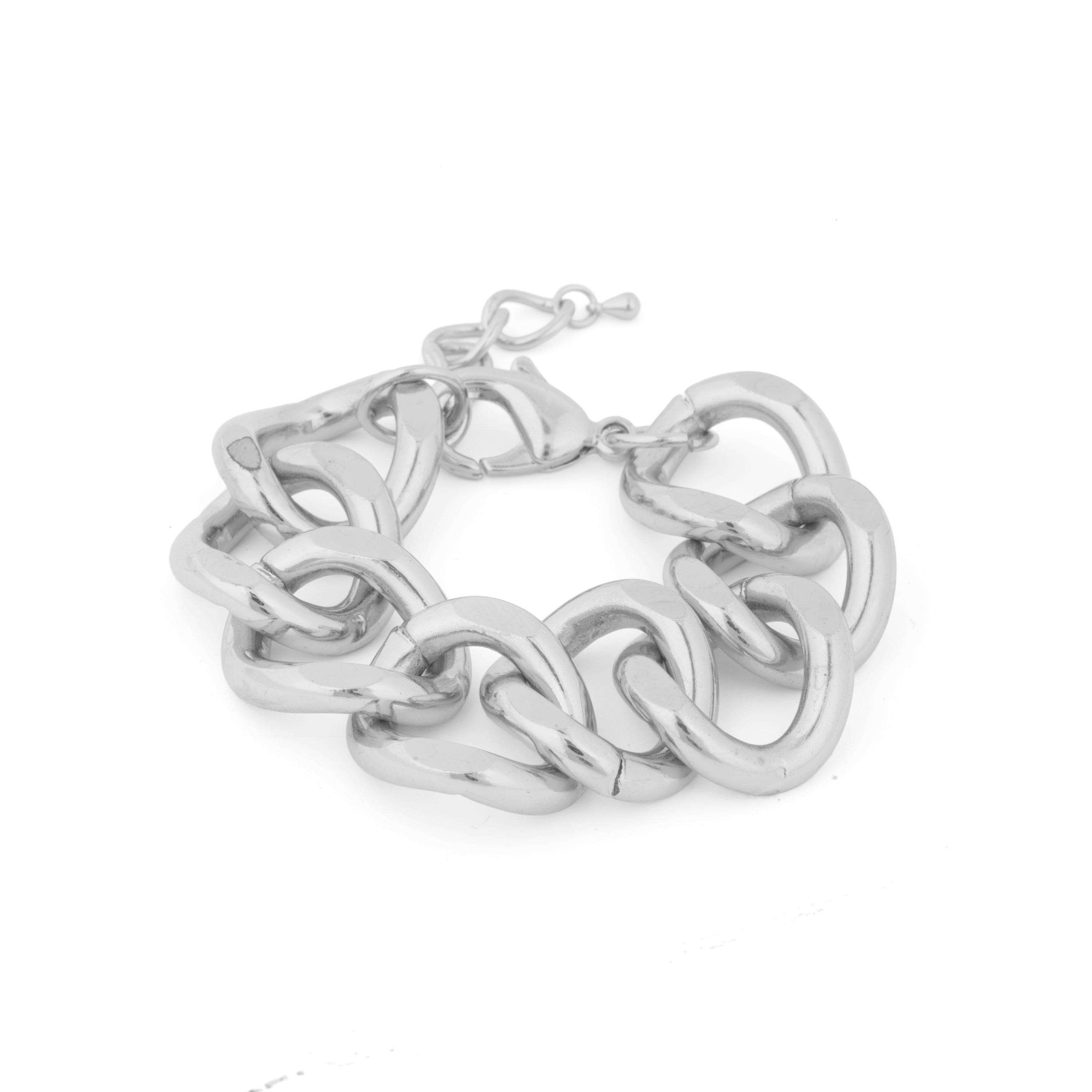 Rhodium-plated bracelet - Moba