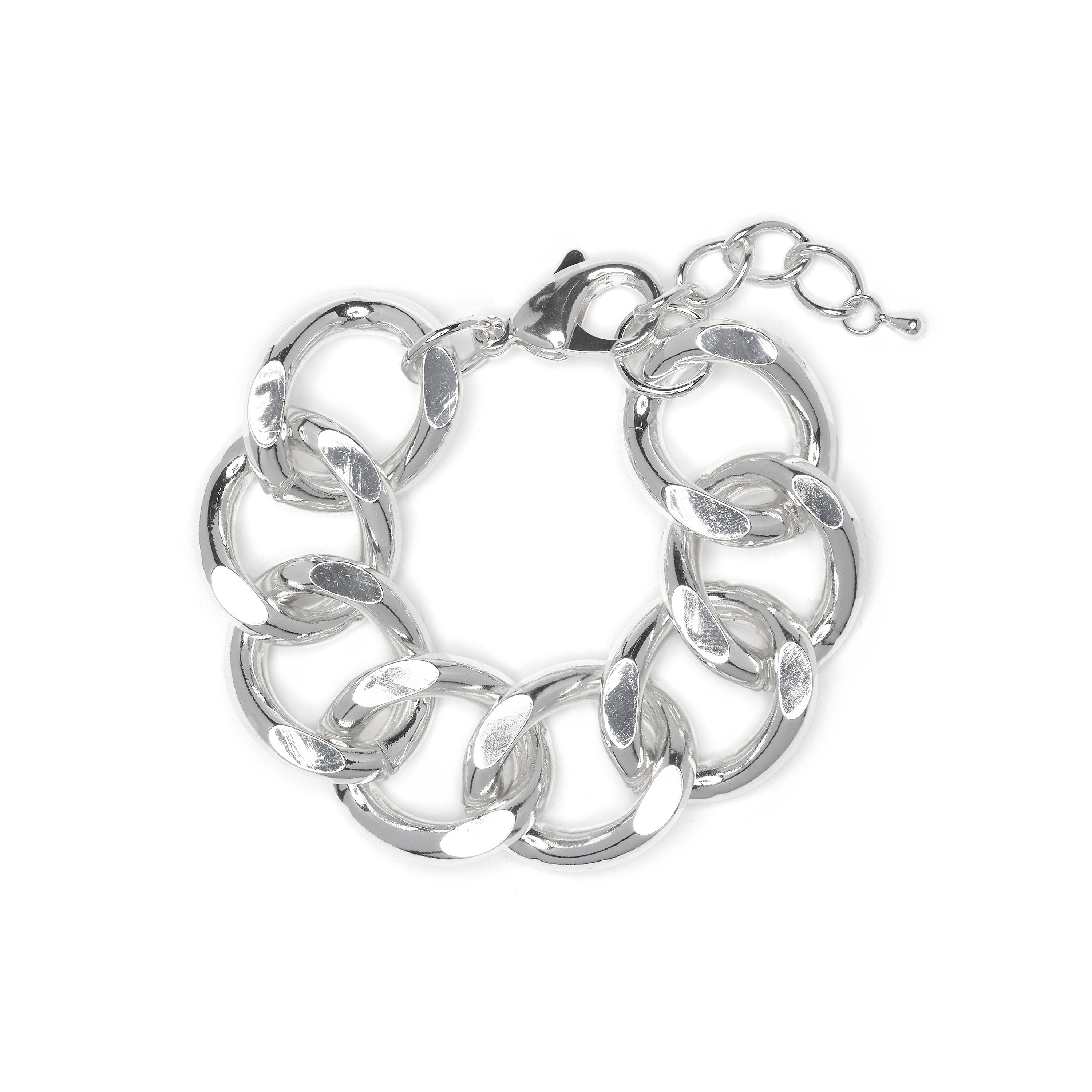 Rhodium-plated bracelet - Moba