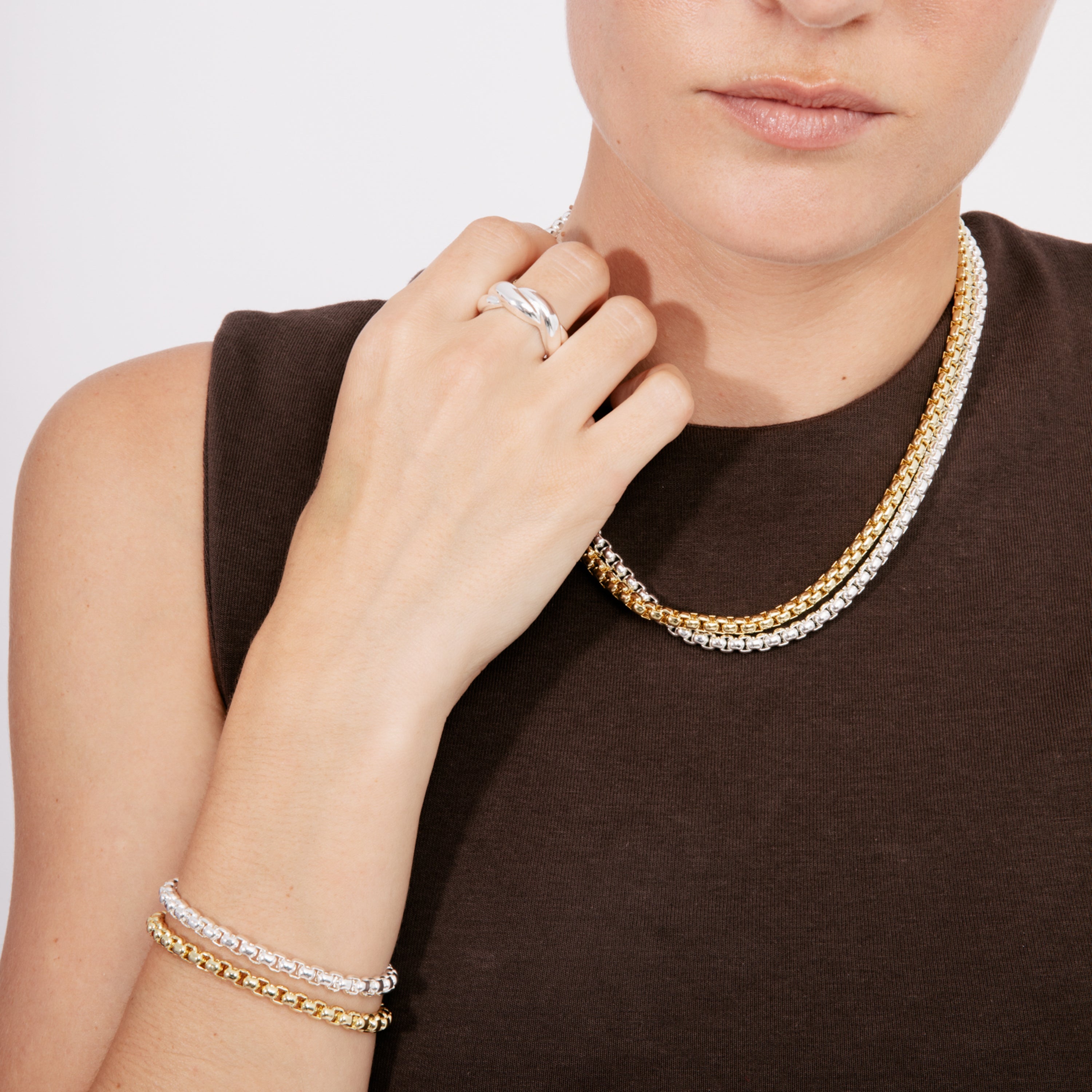Rhodium-plated bracelet - Zugiro