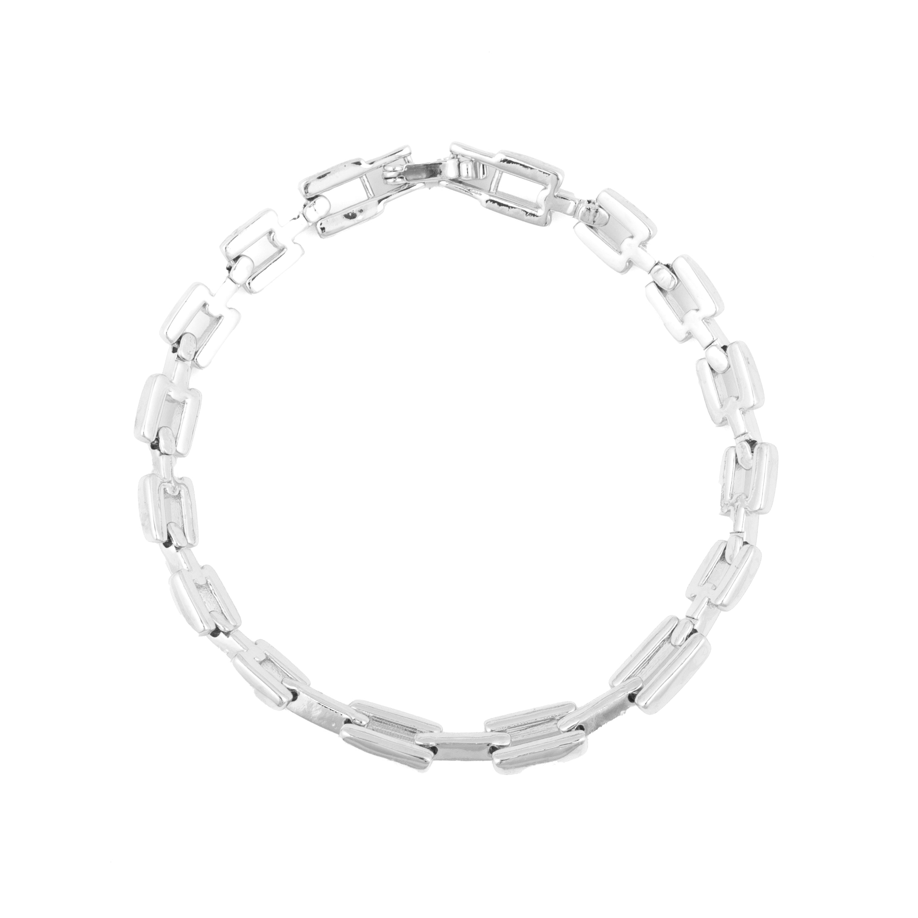 Rhodium-plated bracelet - Figor