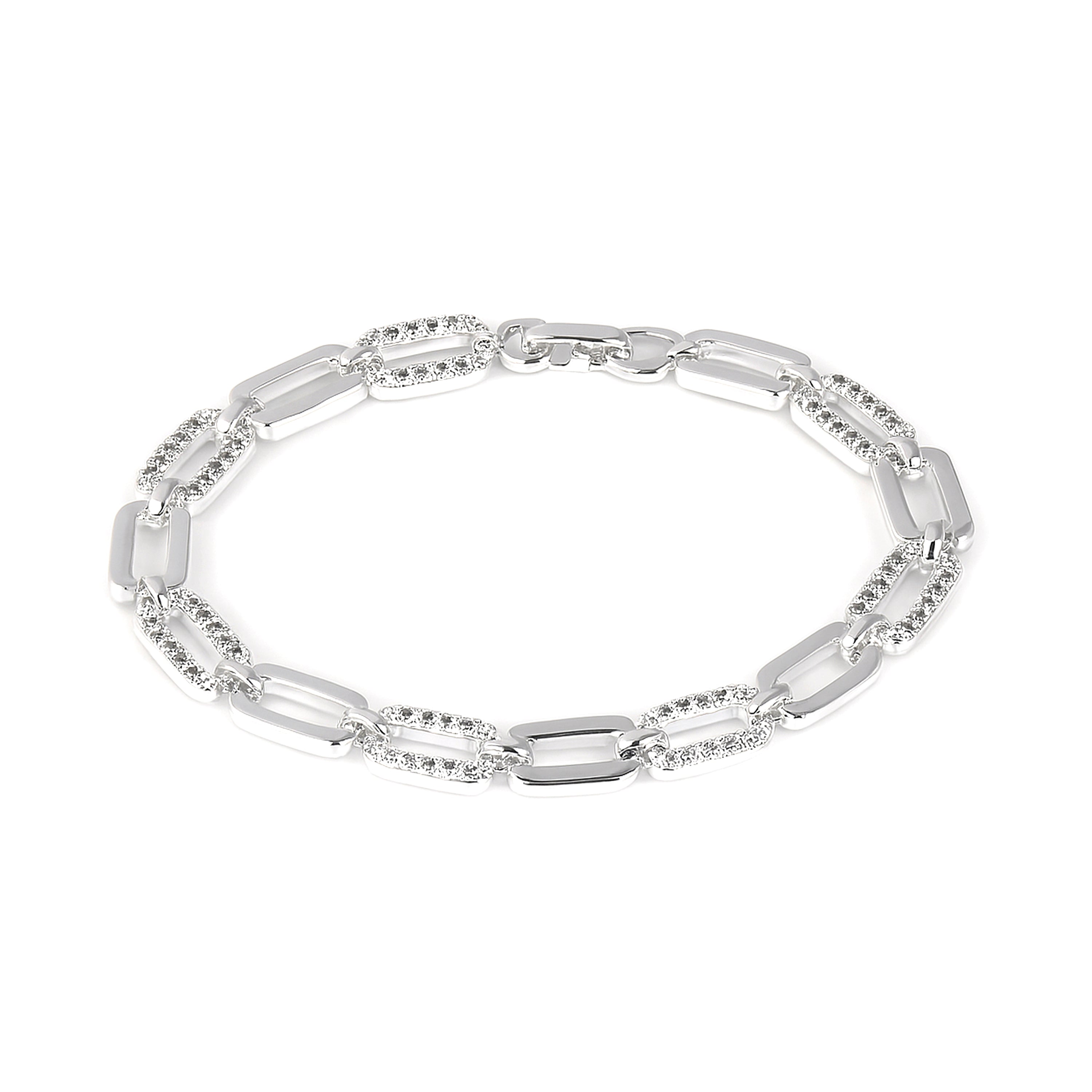 Pulsera de Circonita Brillante acabado en rodio - Asgoth