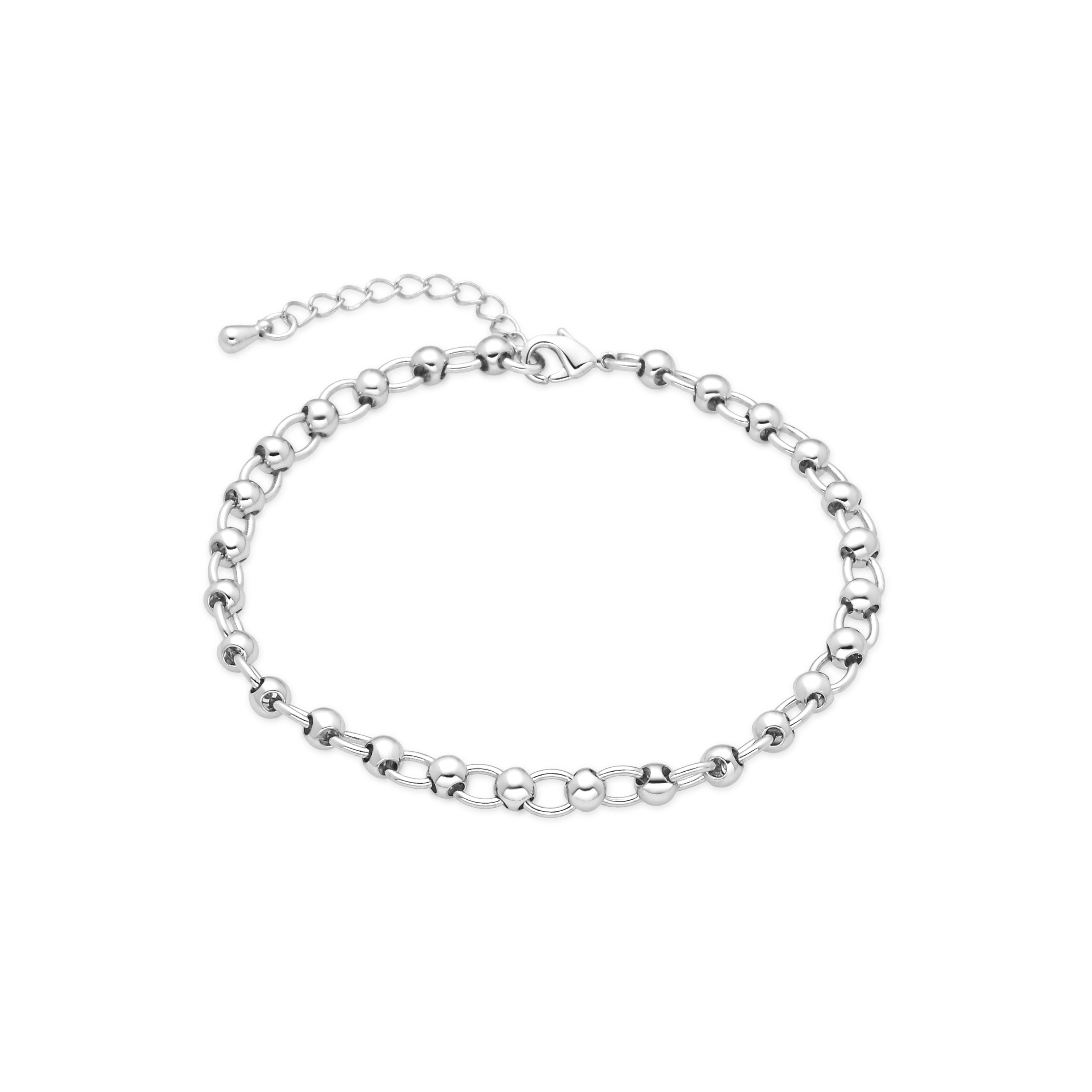 Rhodium-plated bracelet - Adthi