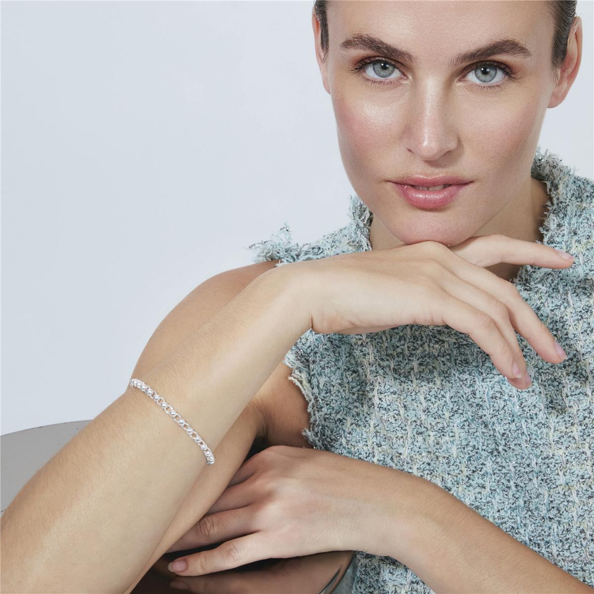 Rhodium-plated bracelet - Adthi