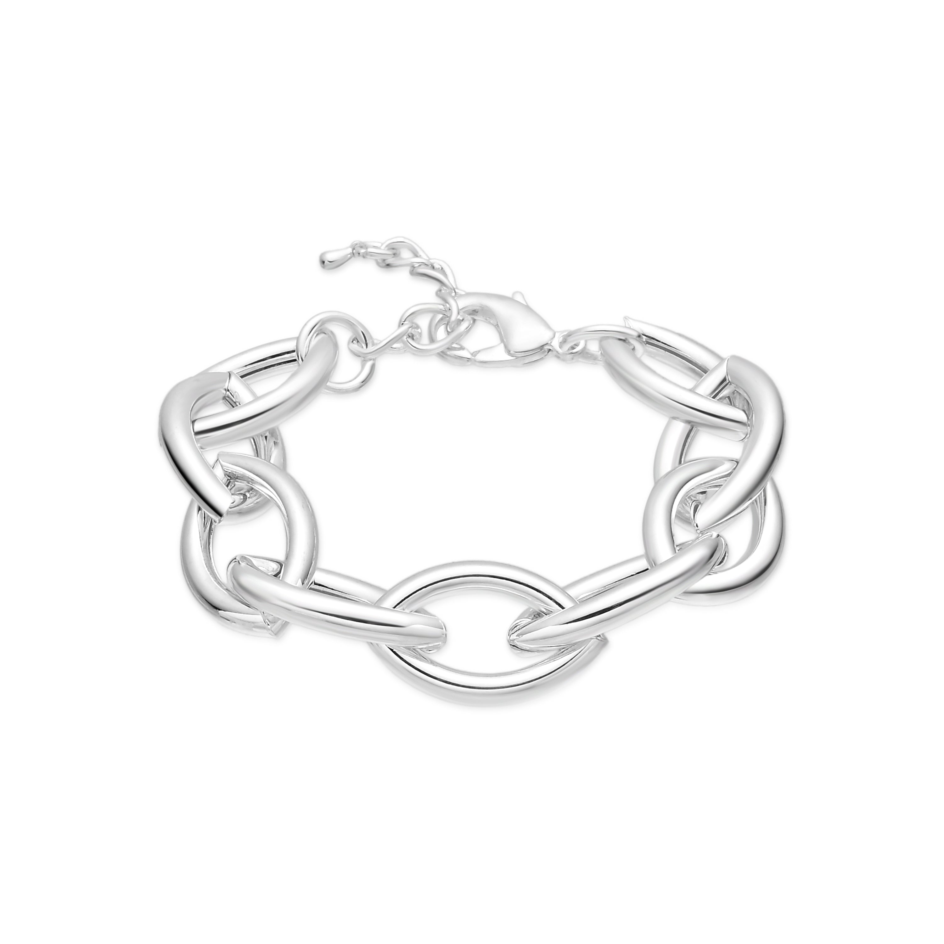 Rhodium-plated bracelet - Letli