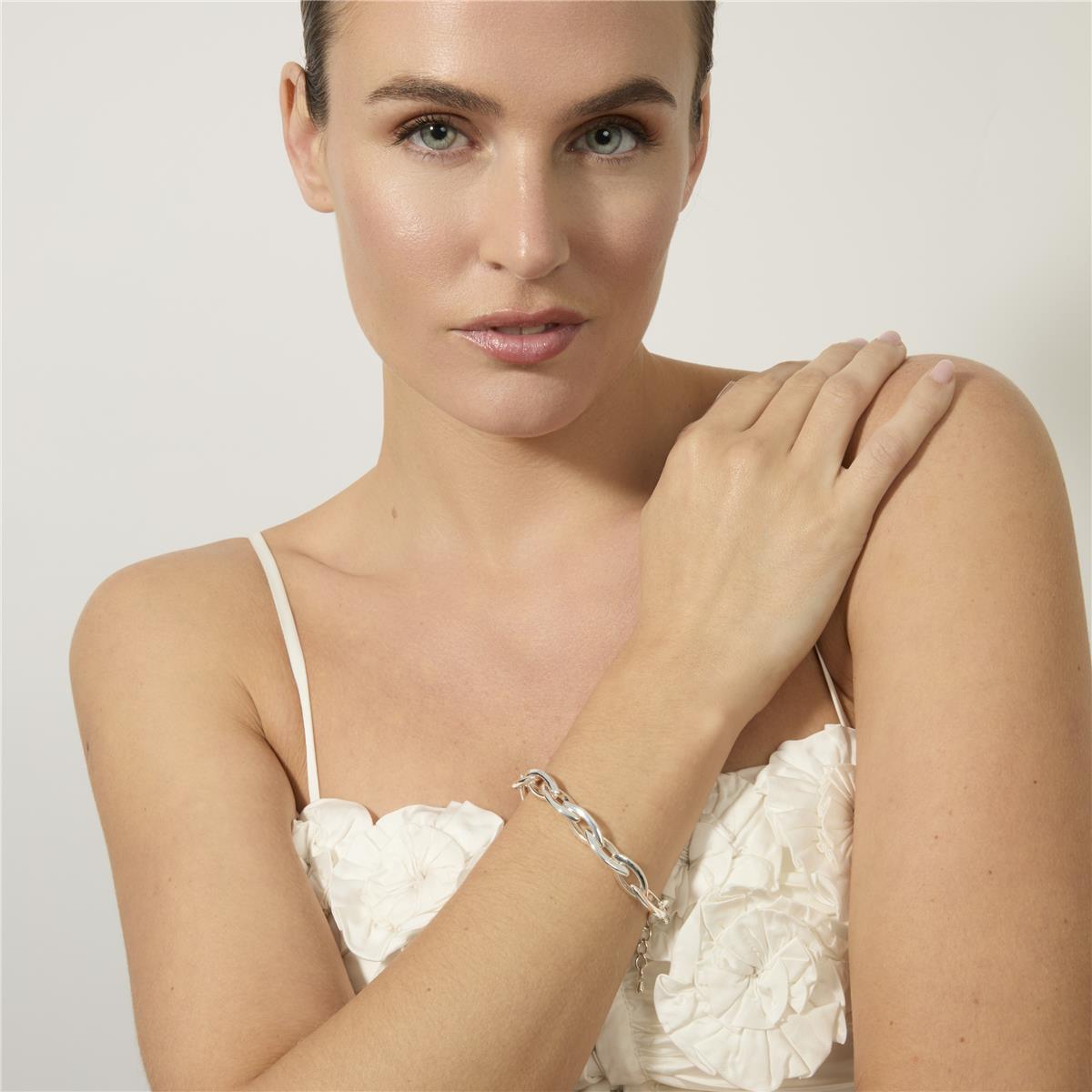 Rhodium-plated bracelet - Rasai