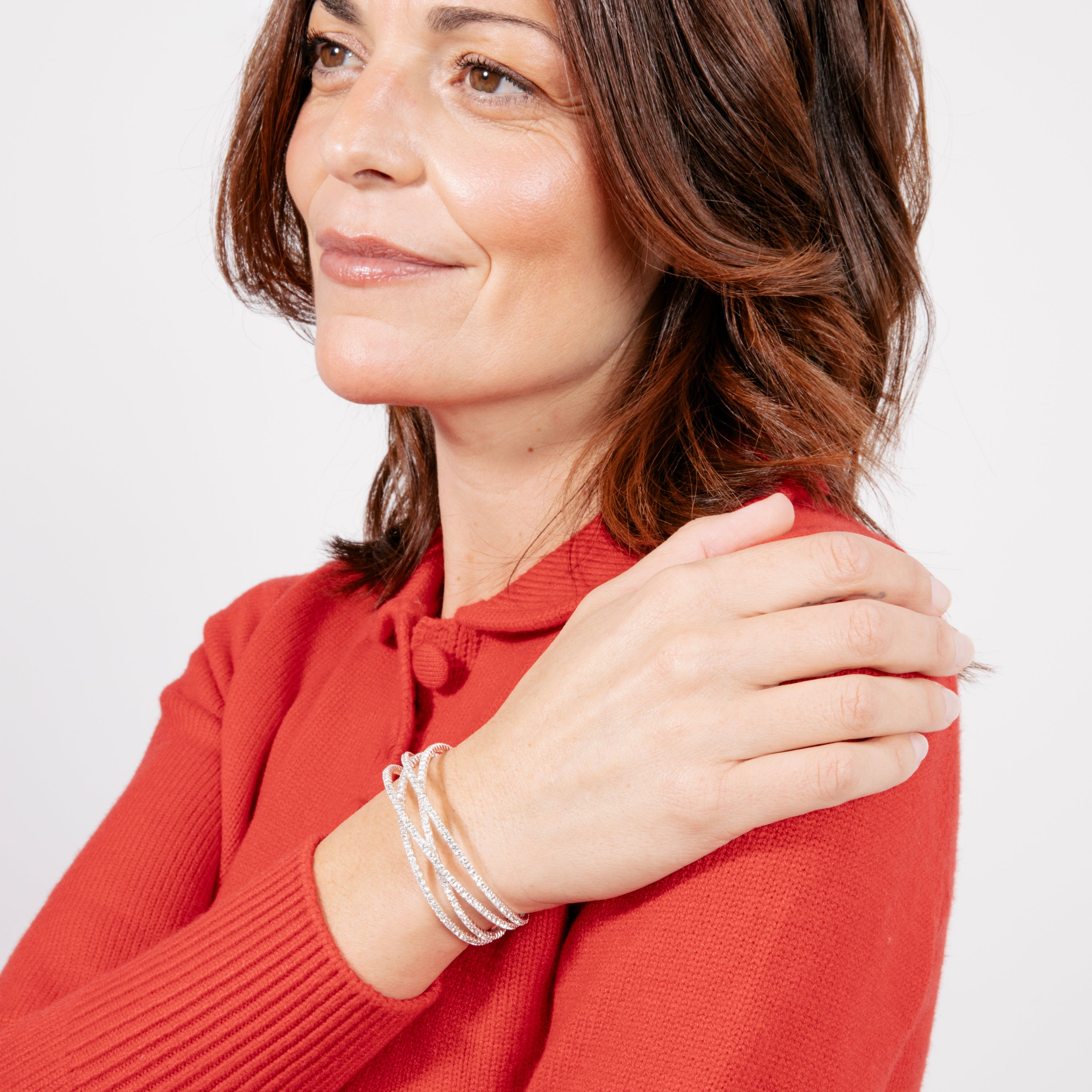 Silver-finished bracelet - Pelikho