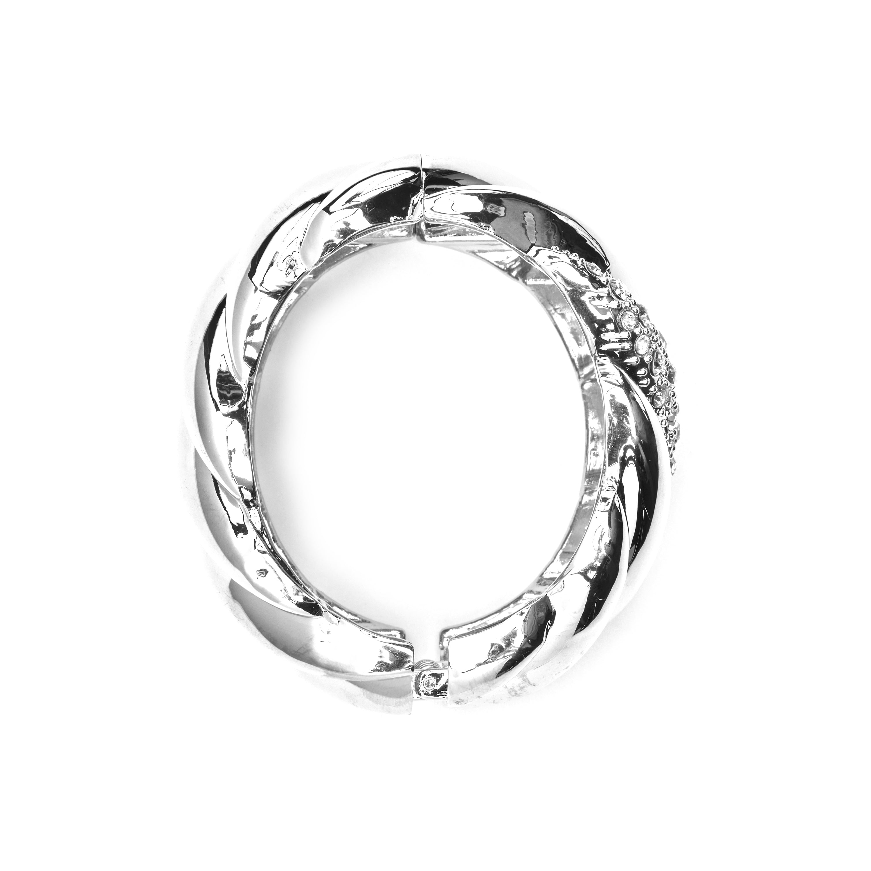 Bracelet with shiny zirconia in silver finish - Eiuh