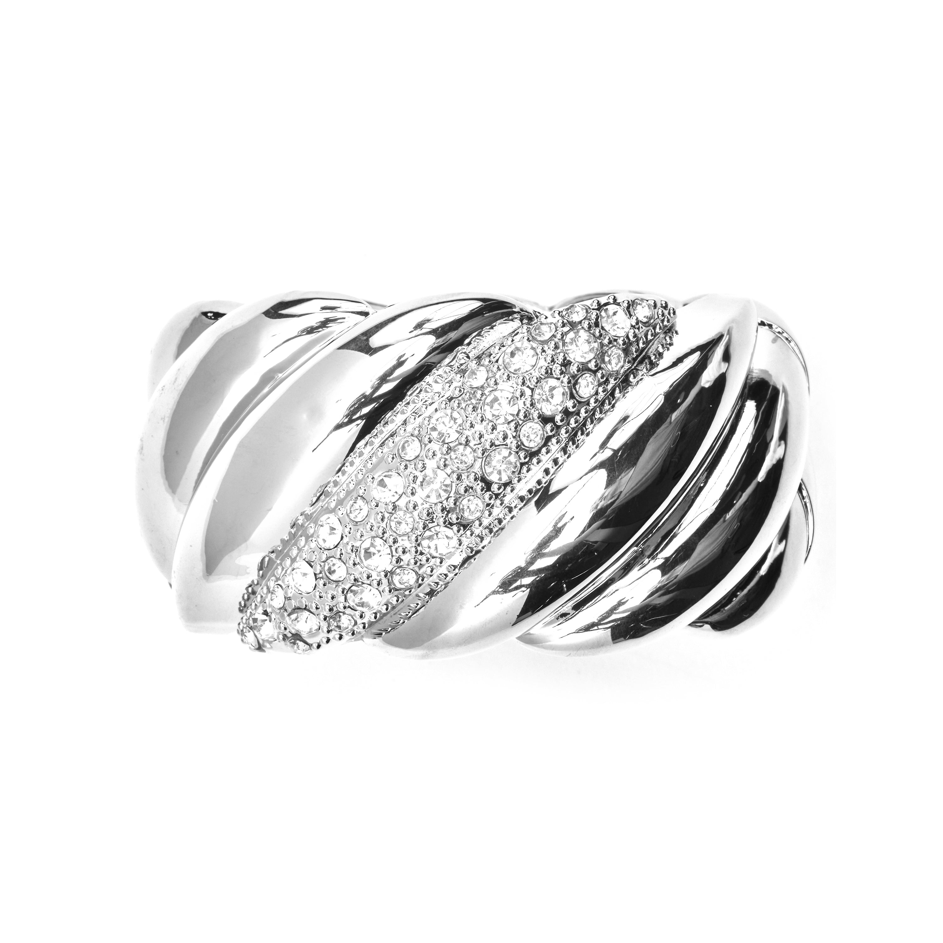 Bracelet with shiny zirconia in silver finish - Eiuh