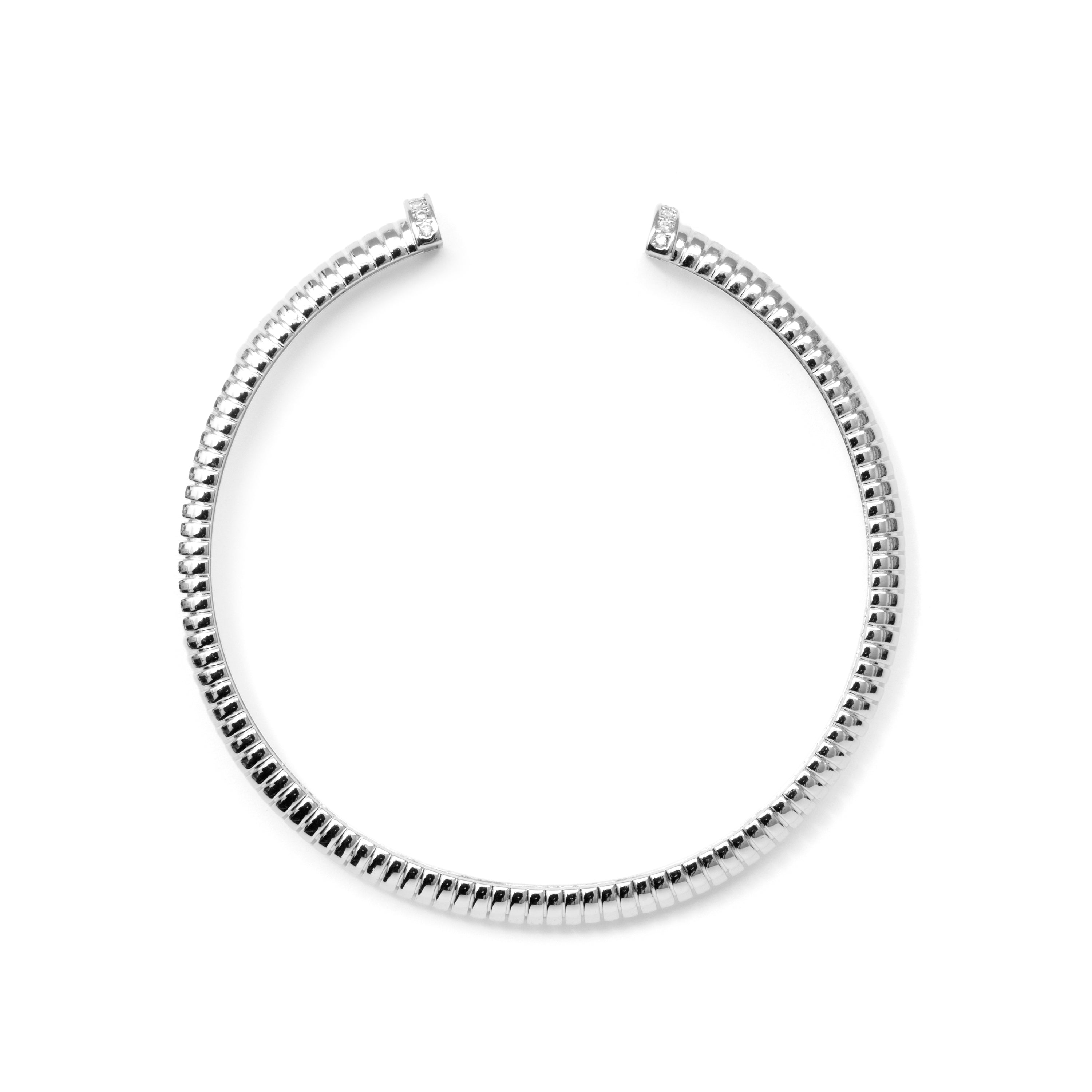 Pulsera de Circonita Brillante acabado en rodio - Aih