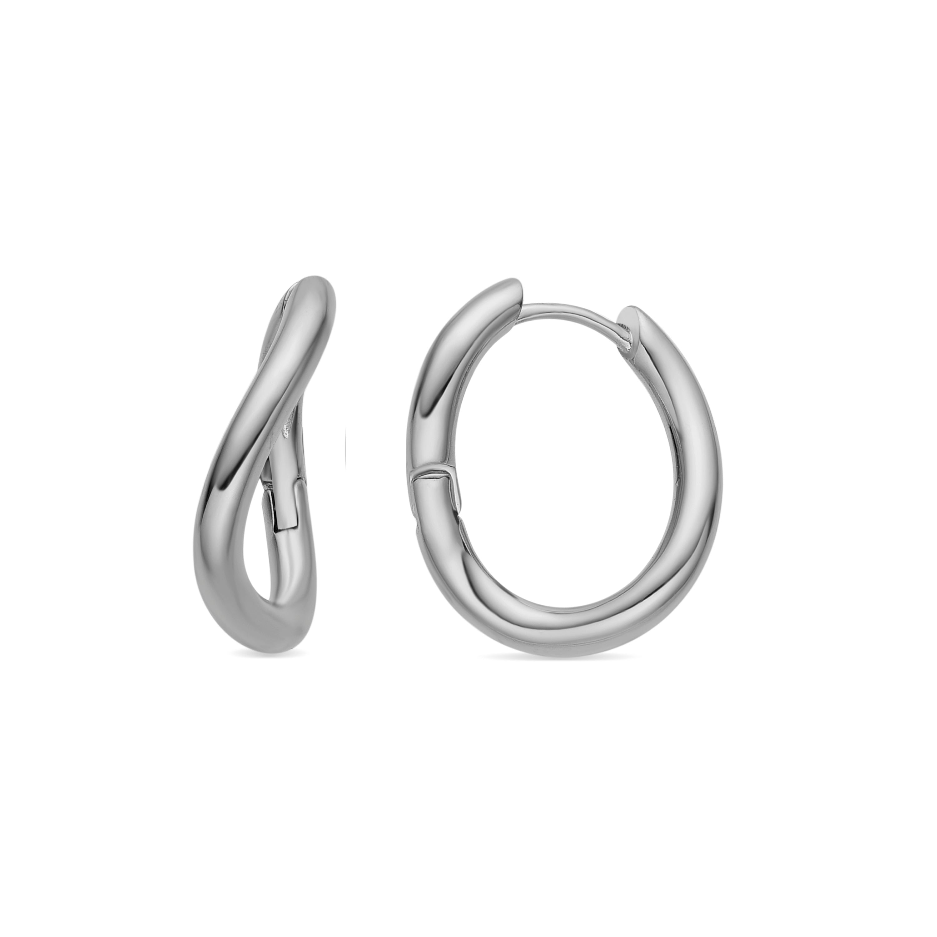 Earrings with - silver finish - Lial