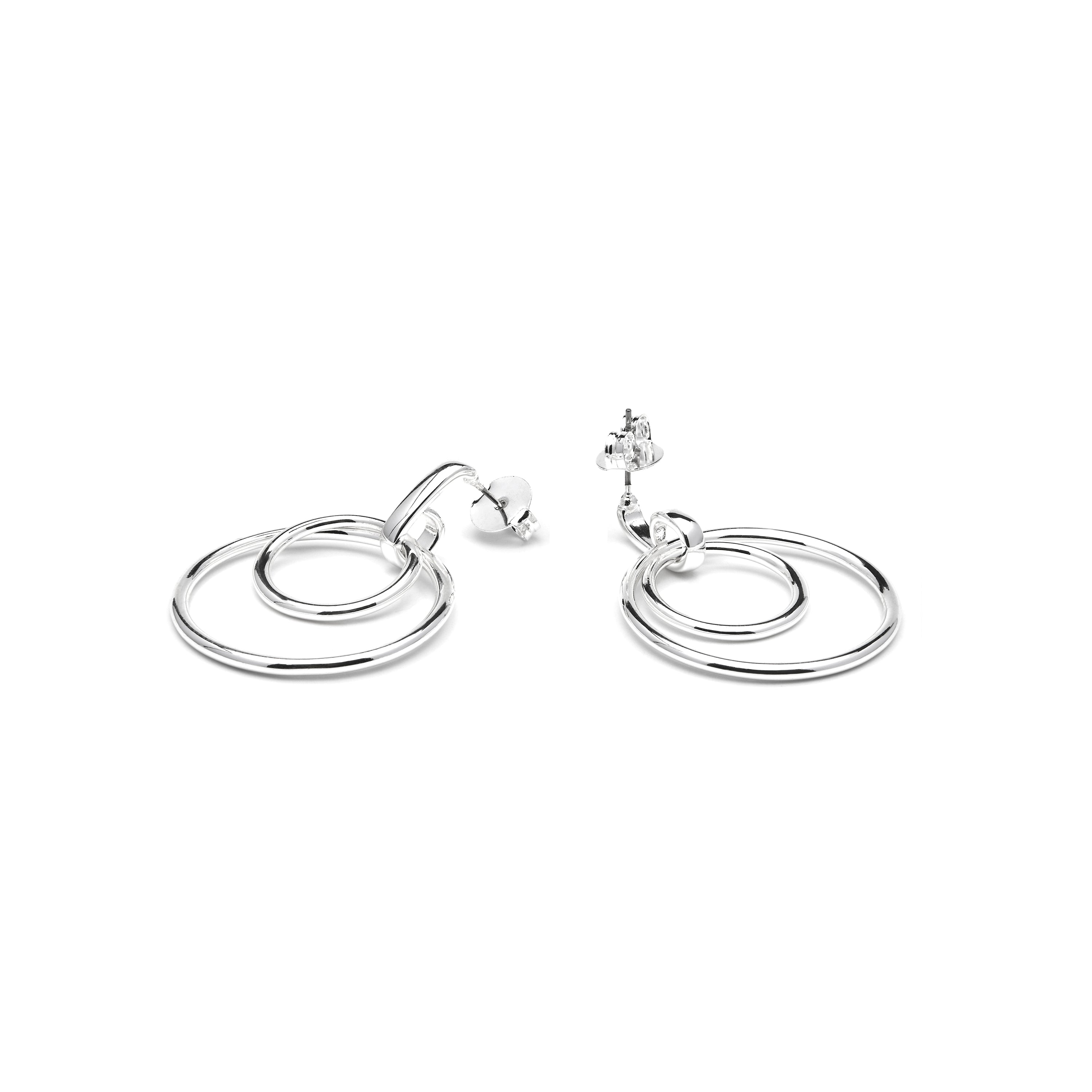 Pendientes acabado plata - Makir