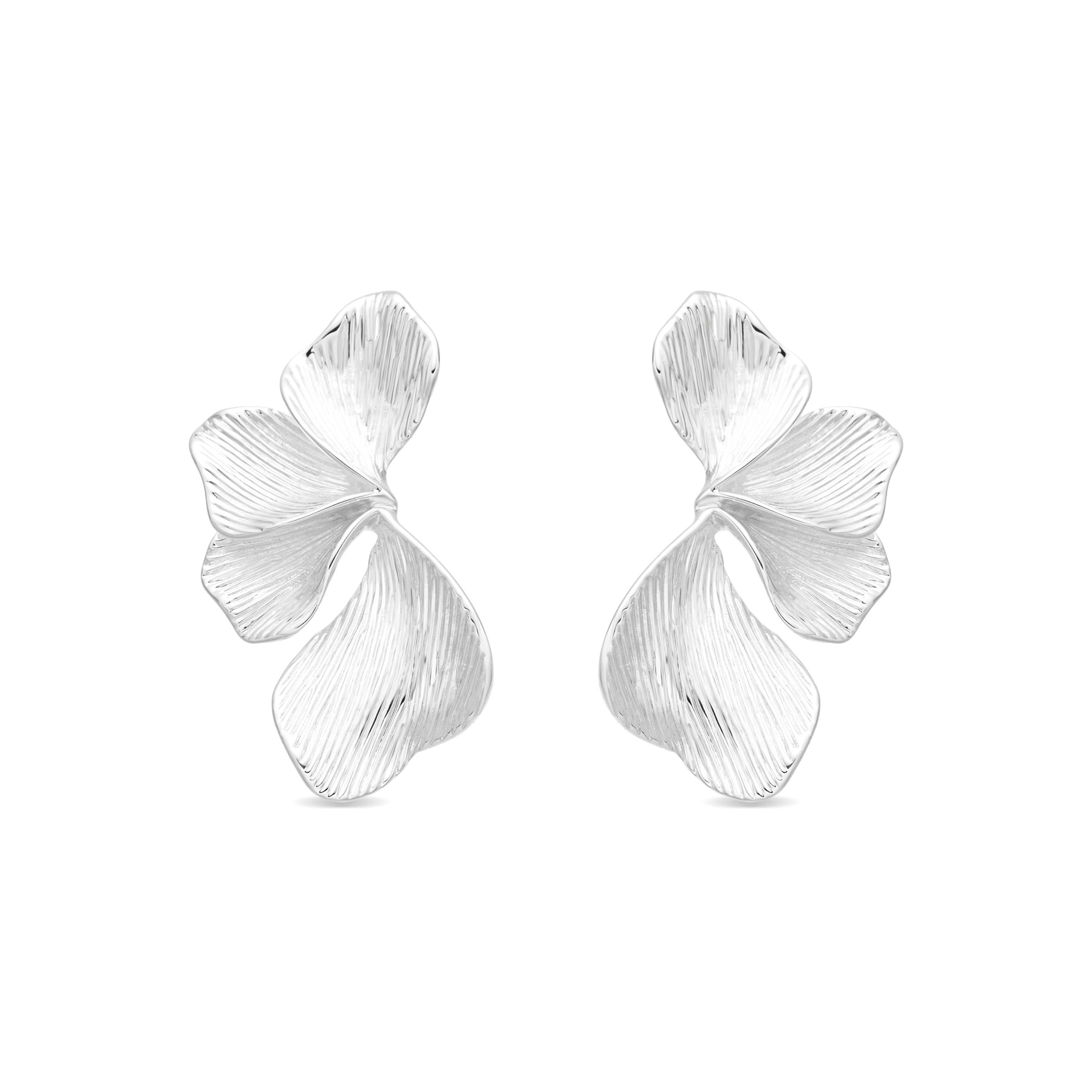 Silver-Plated Drop Earrings - Leyel