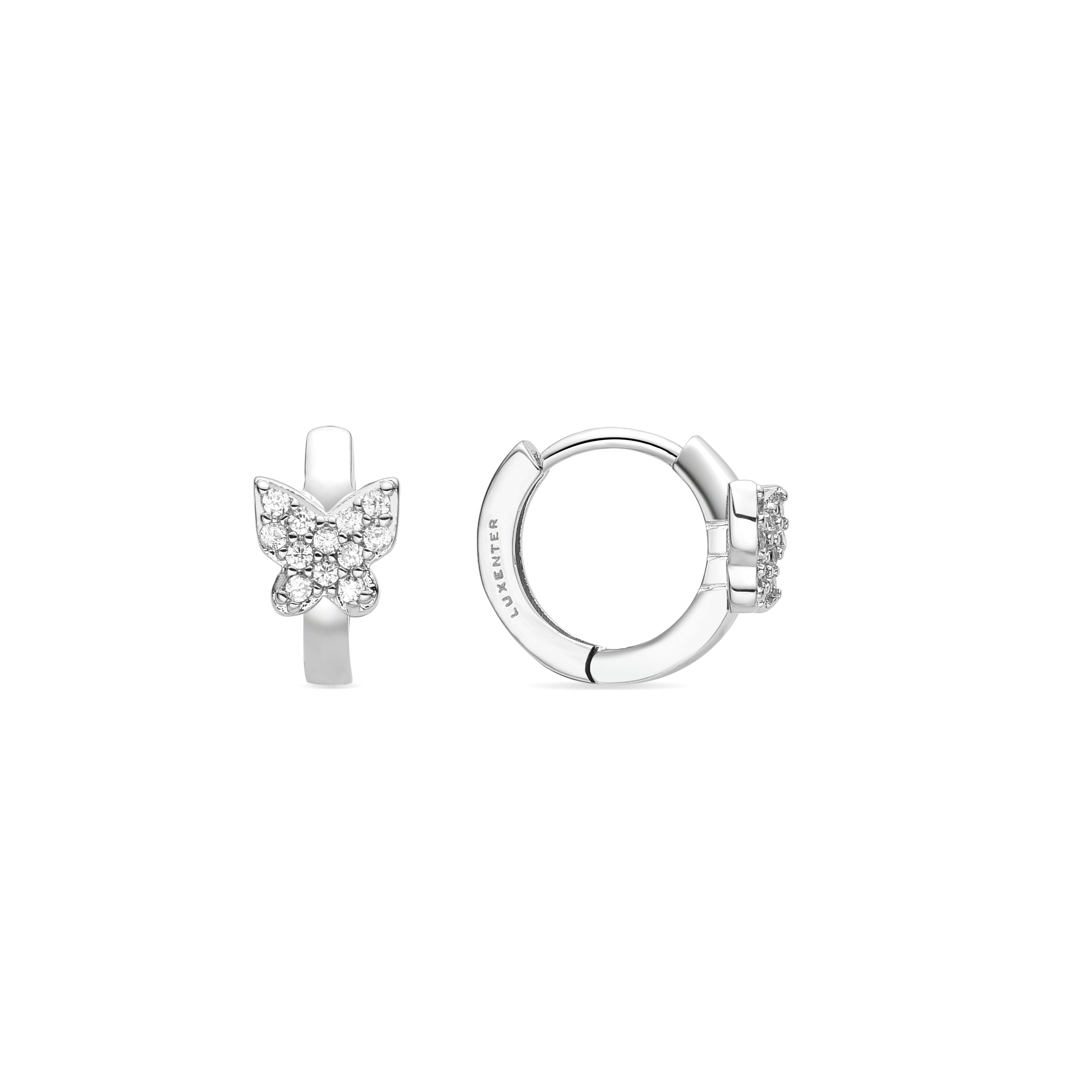 Zania Rhodium-Finished Brilliant Zirconia Earrings