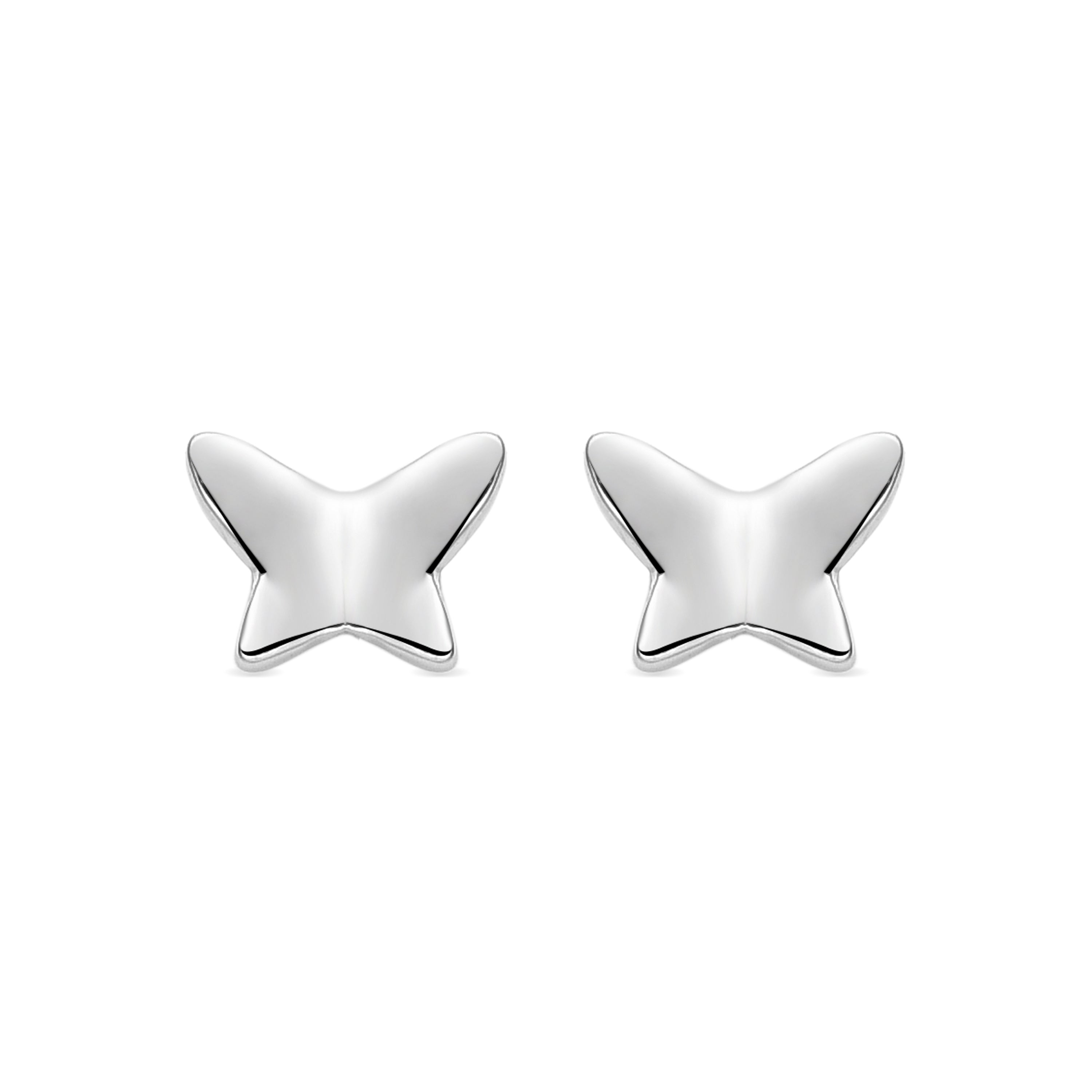 Rhodium-plated earrings - Alira