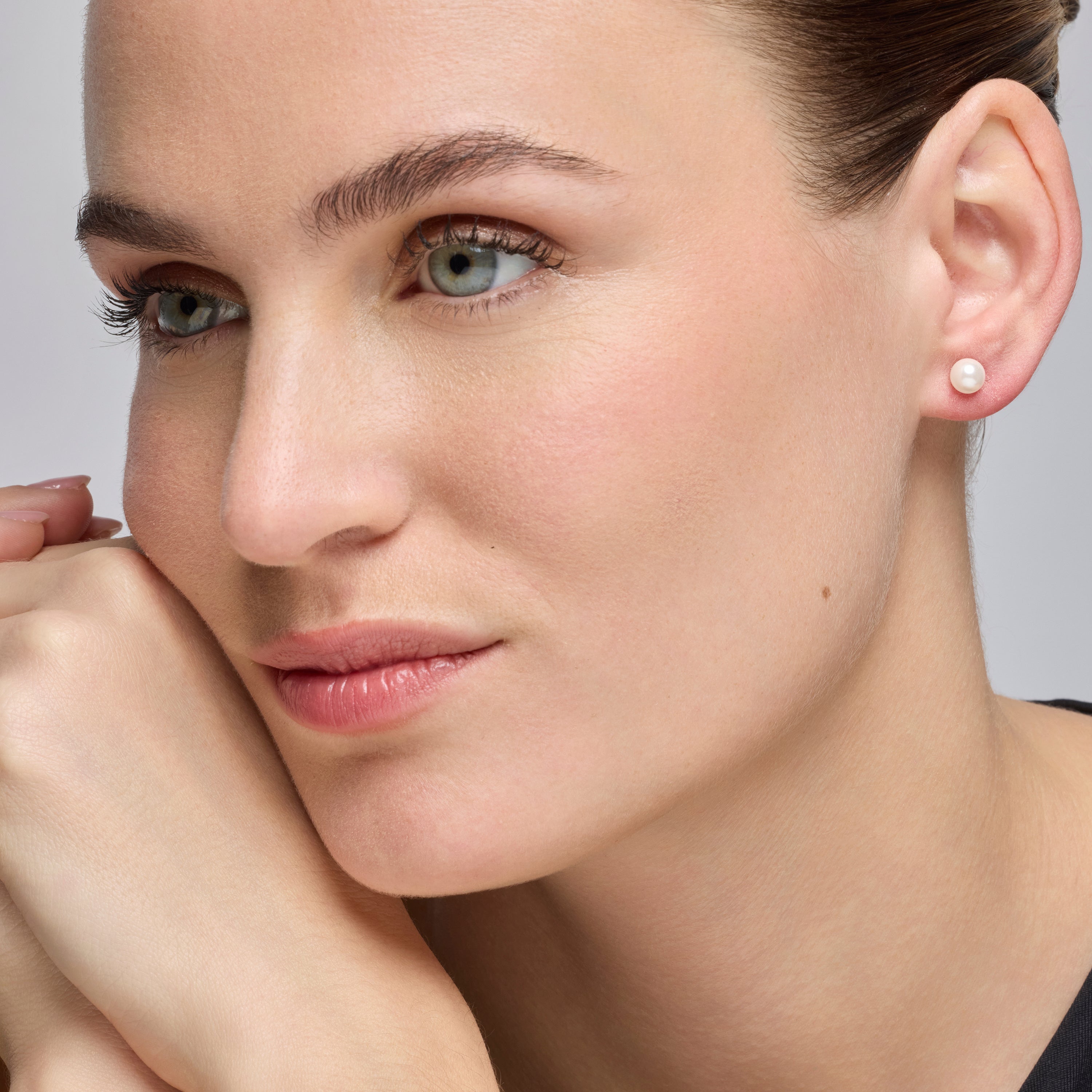 Silver-finished metal alloy earrings - Foris