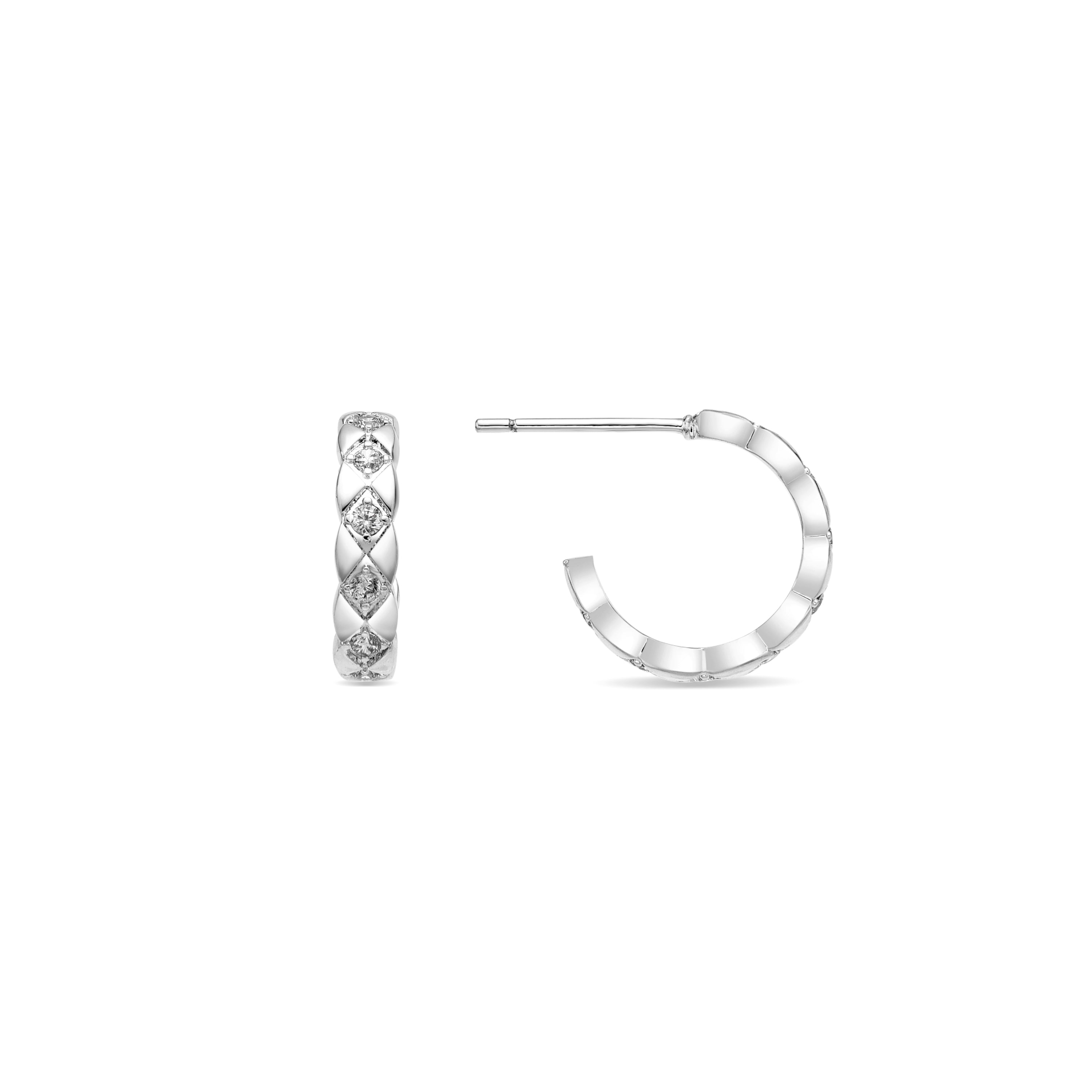 Pendientes con Circonita Brillante acabado plata - Efla