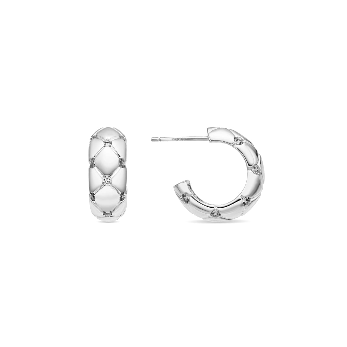 Earrings with - silver finish - Rakhon