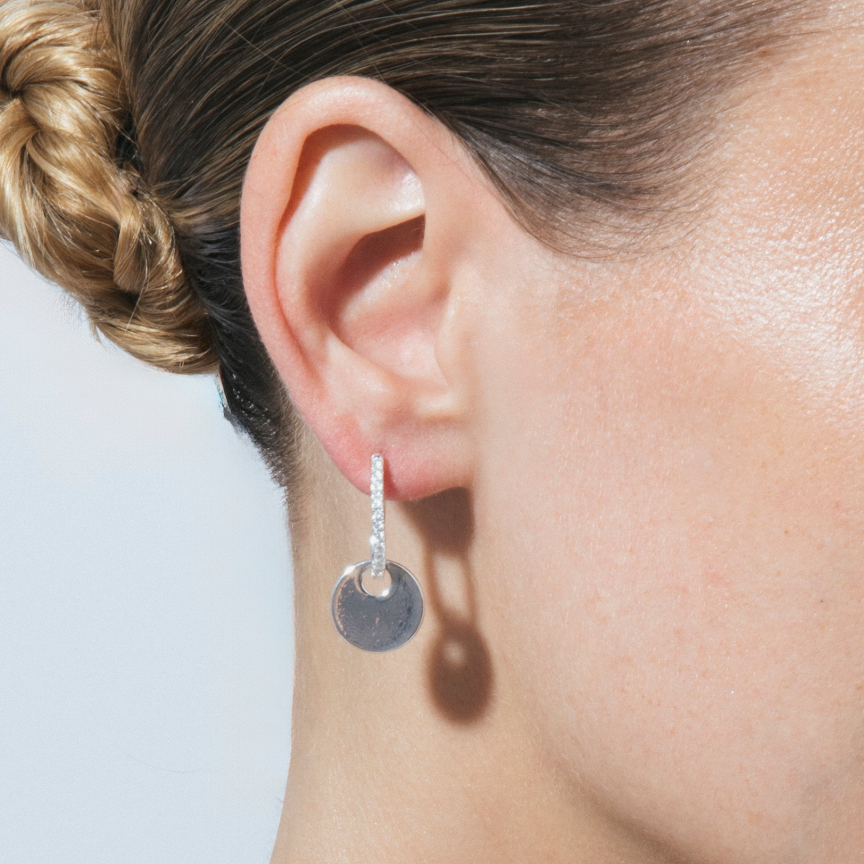 Pendientes acabado en Plata de Ley 925 - Sarif