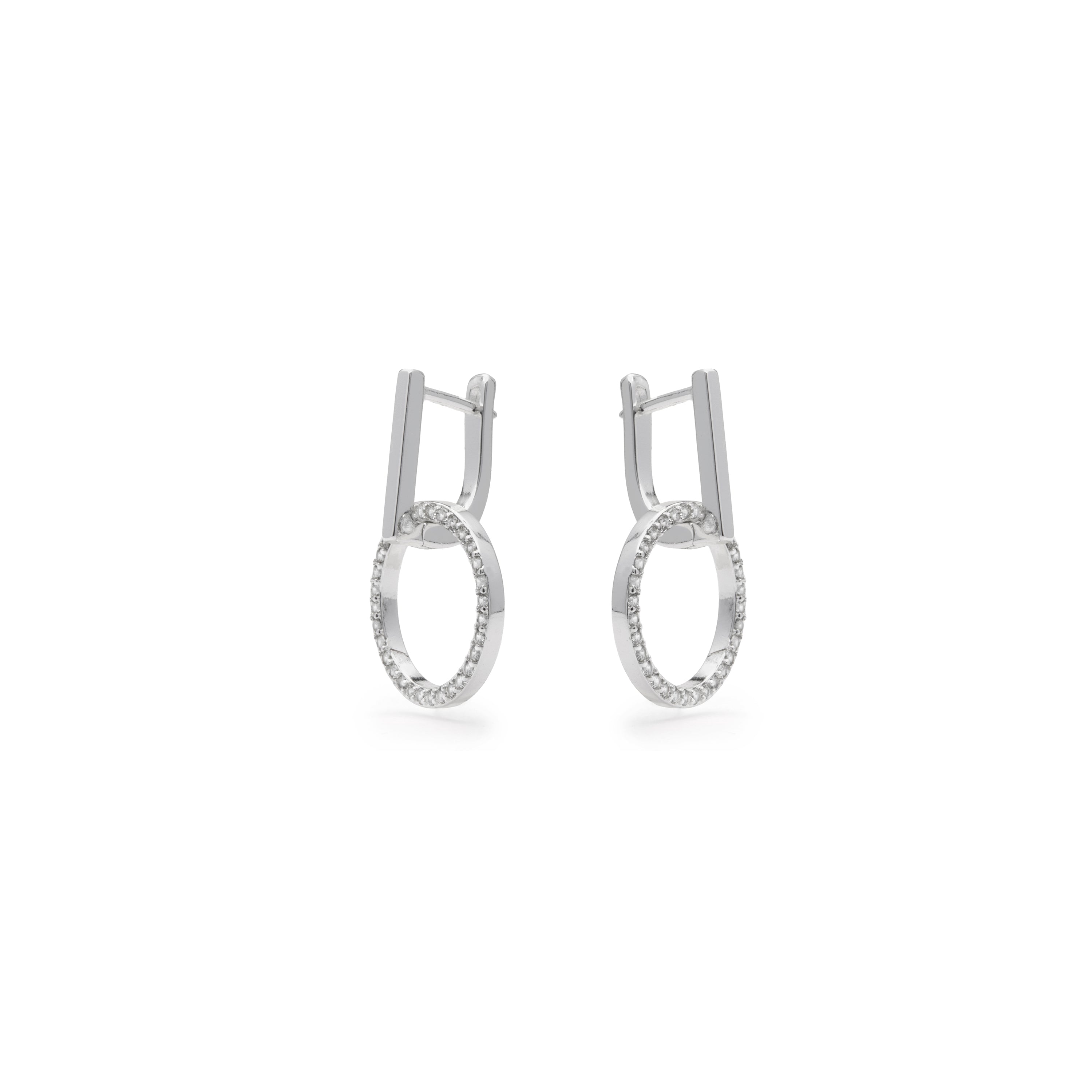 Sterling Silver 925 Plated Earrings - Lally