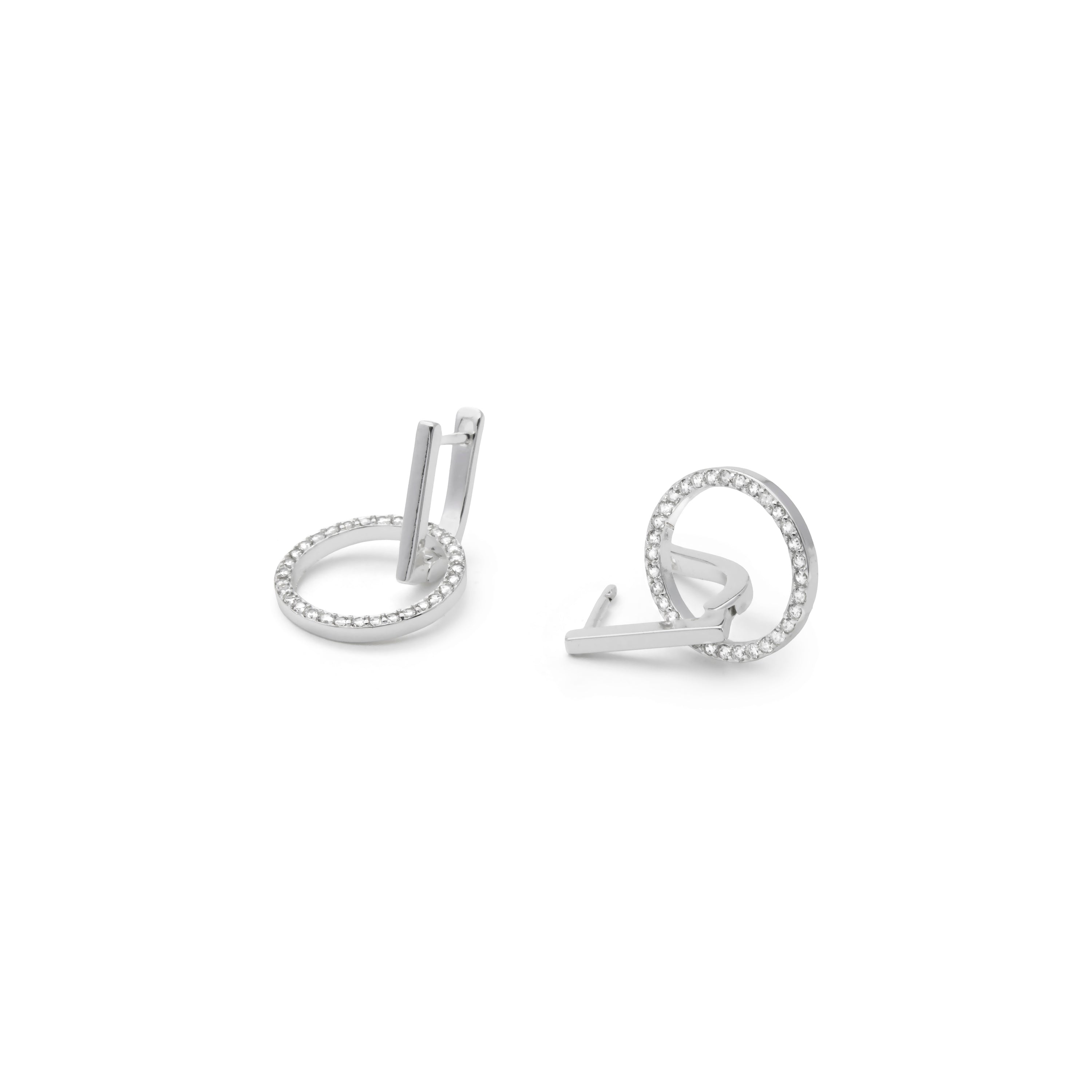 Sterling Silver 925 Plated Earrings - Lally