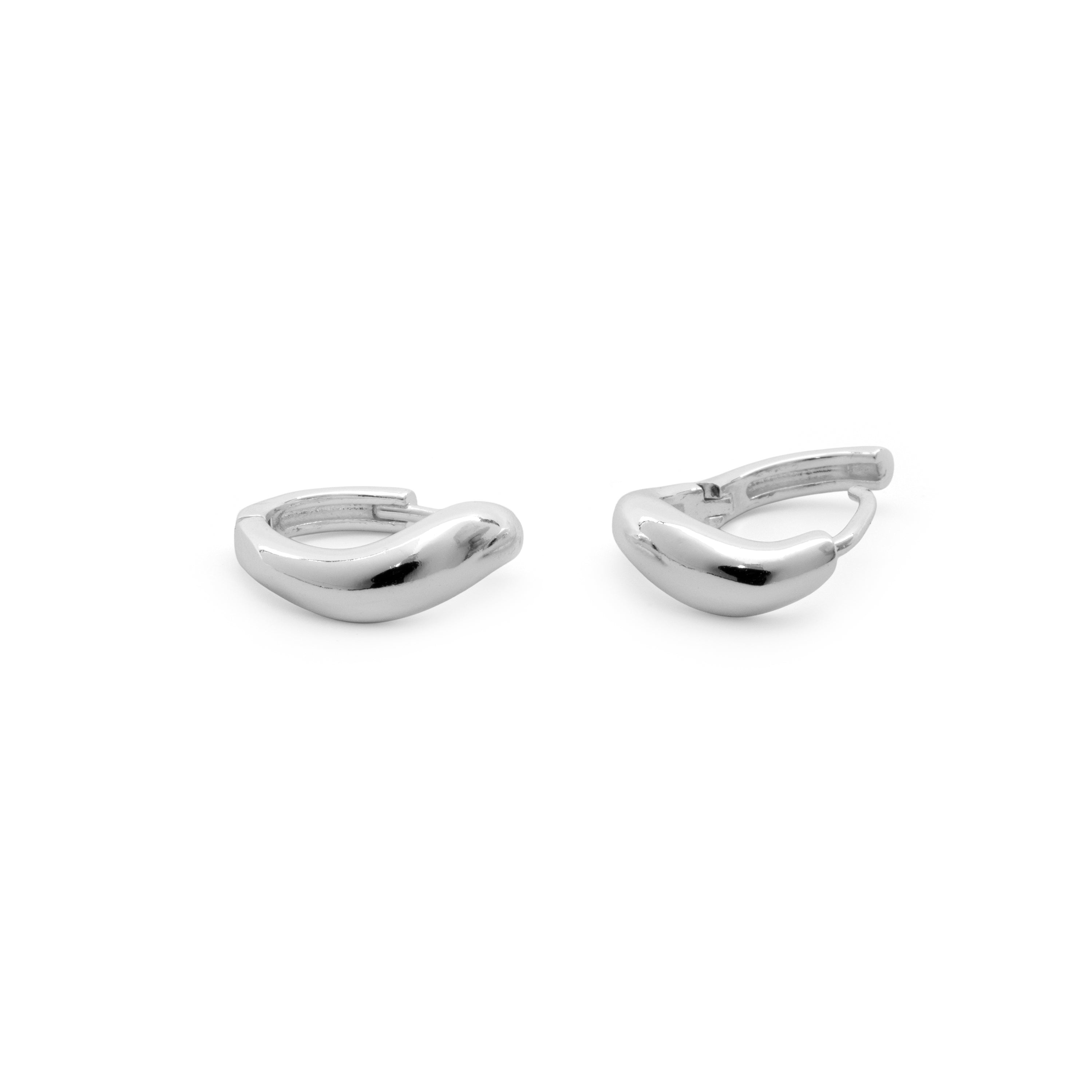 Silver Finish Earrings - Lanwise