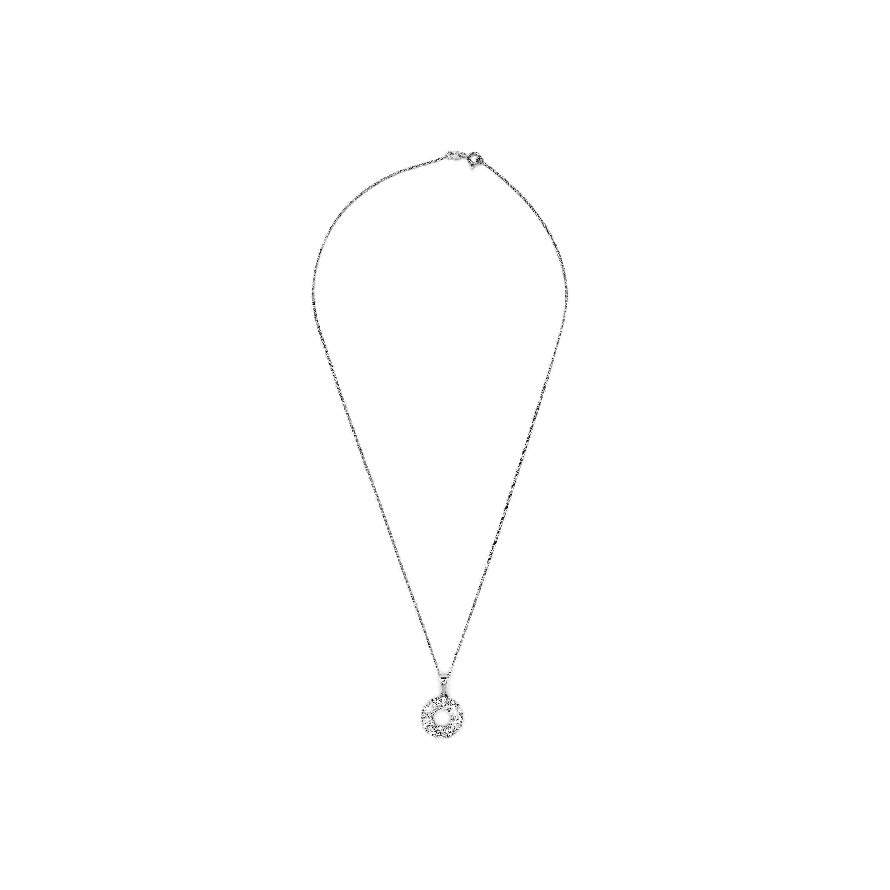 Collar acabado plata y Circonita Brillante - Randen