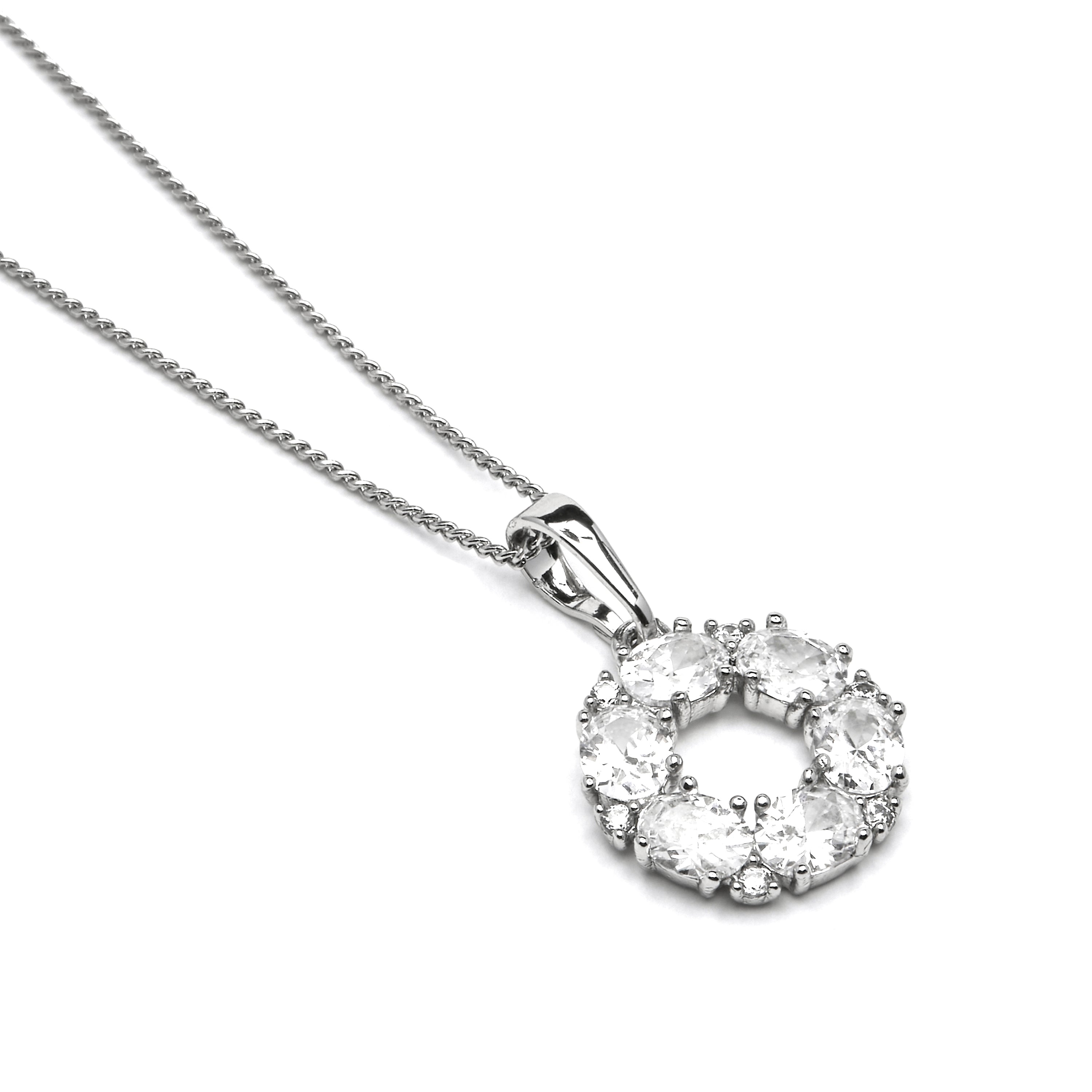 Collar acabado plata y Circonita Brillante - Randen