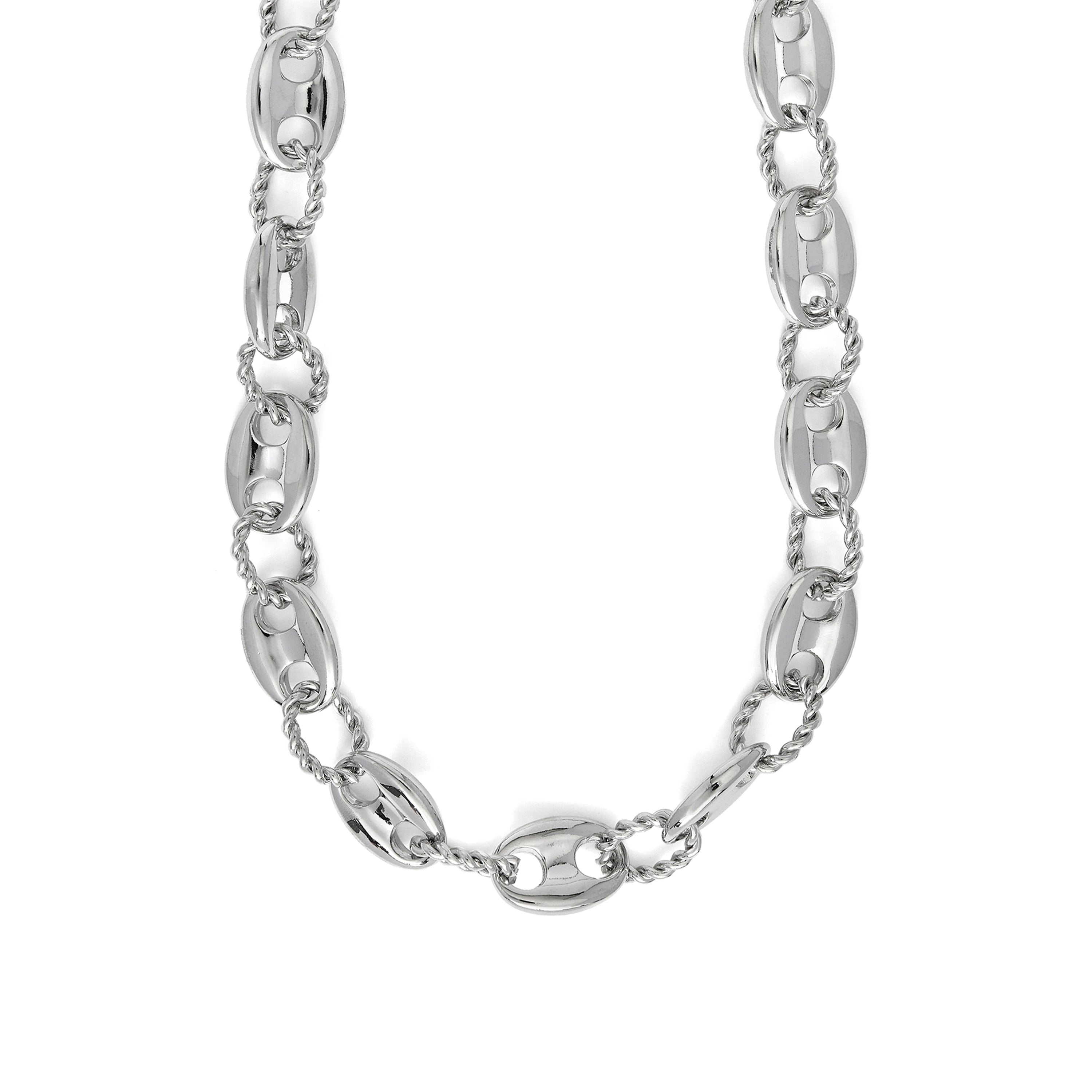 Rhodium-plated necklace - Laroth