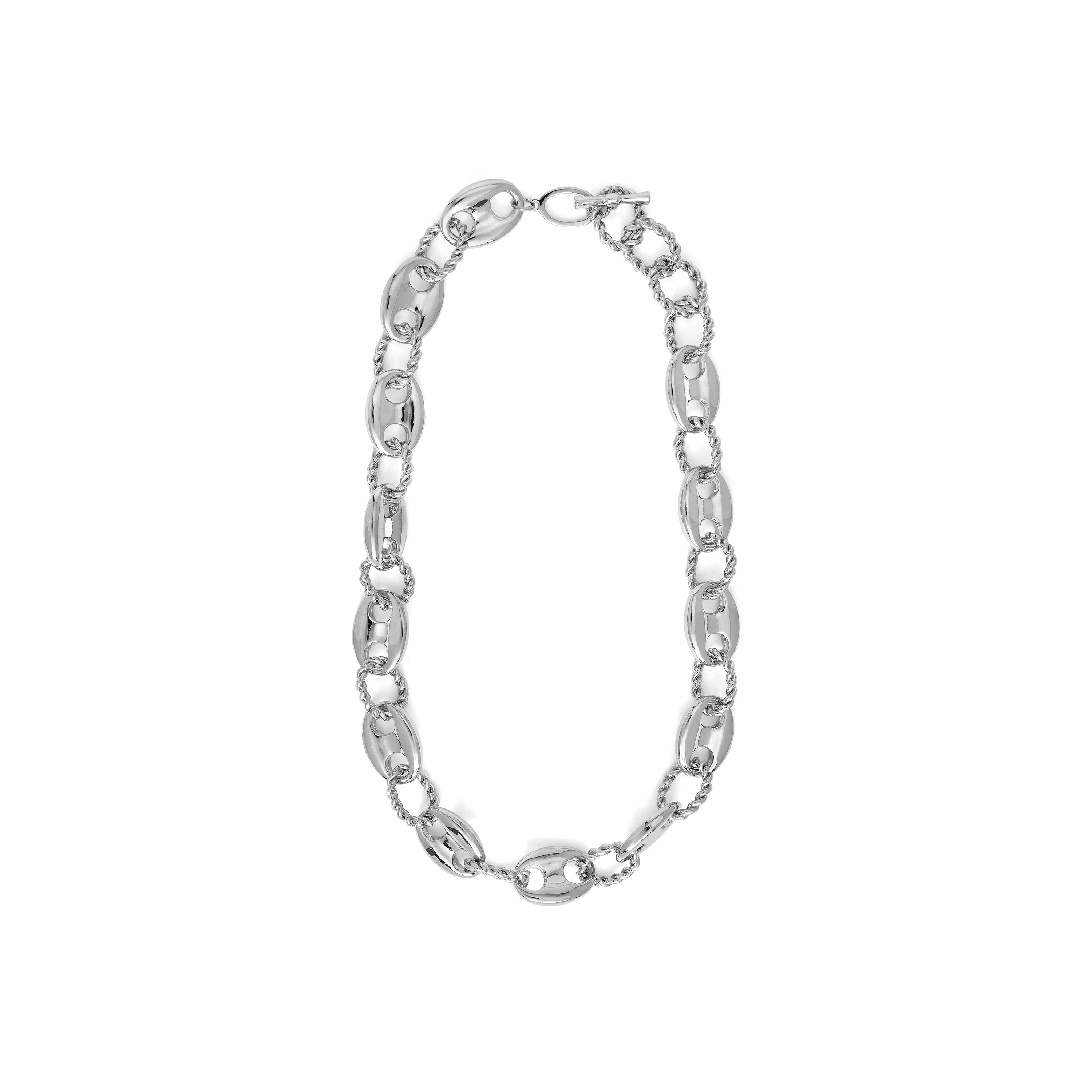 Rhodium-plated necklace - Laroth
