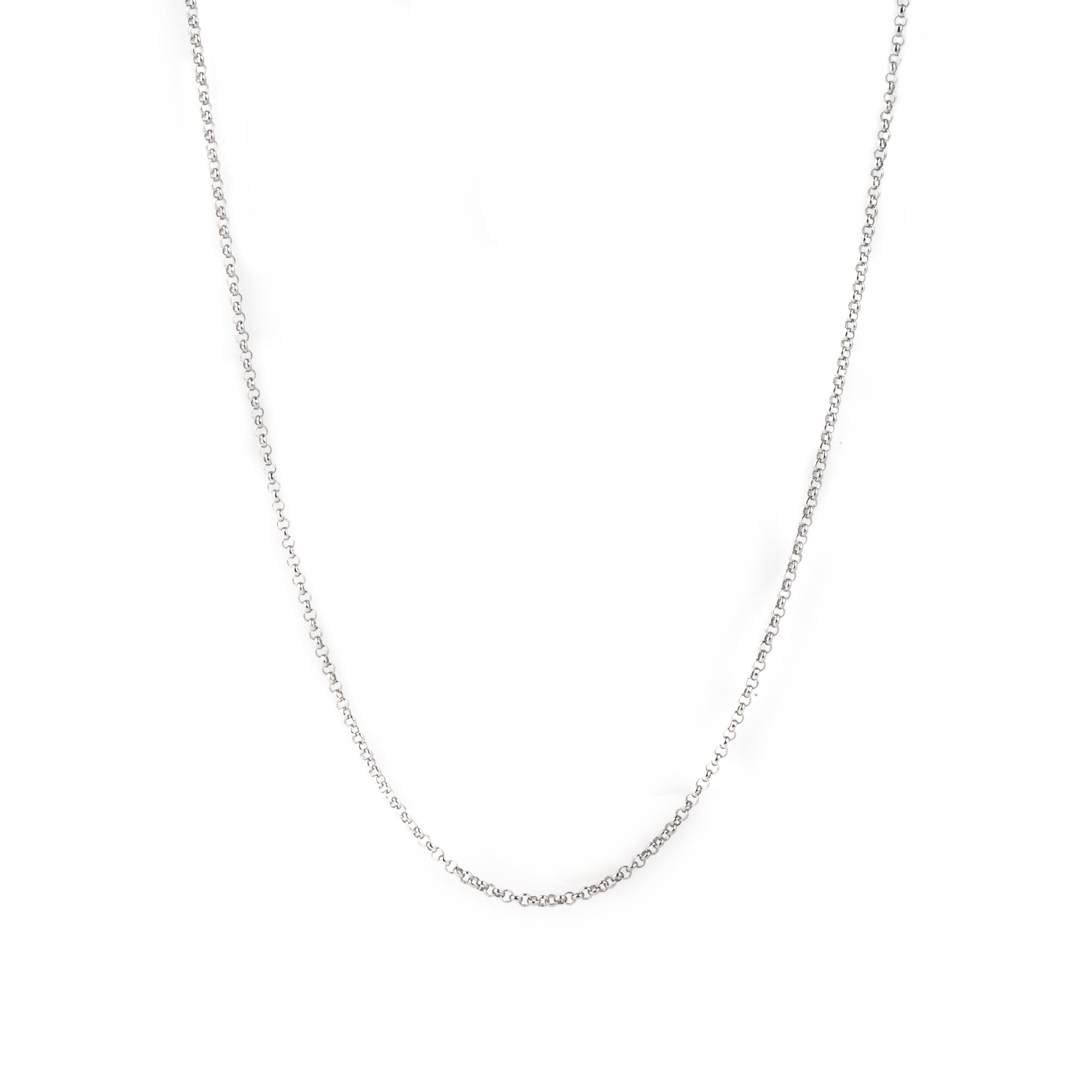 45cm rhodium-plated necklace - Thoth