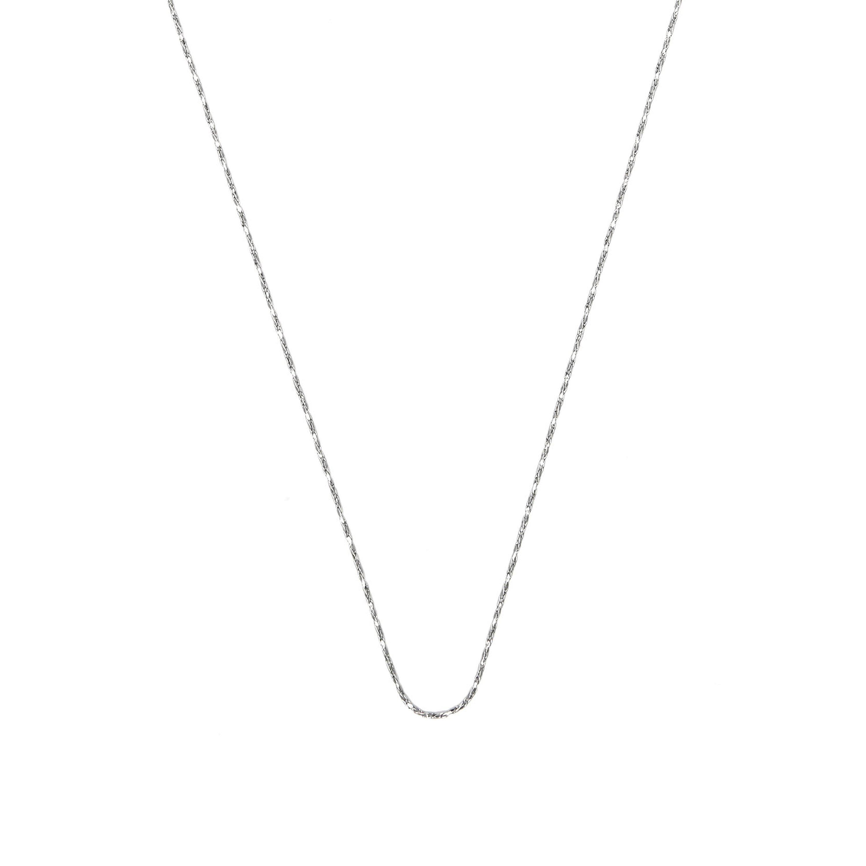 45cm rhodium-plated necklace - Abki