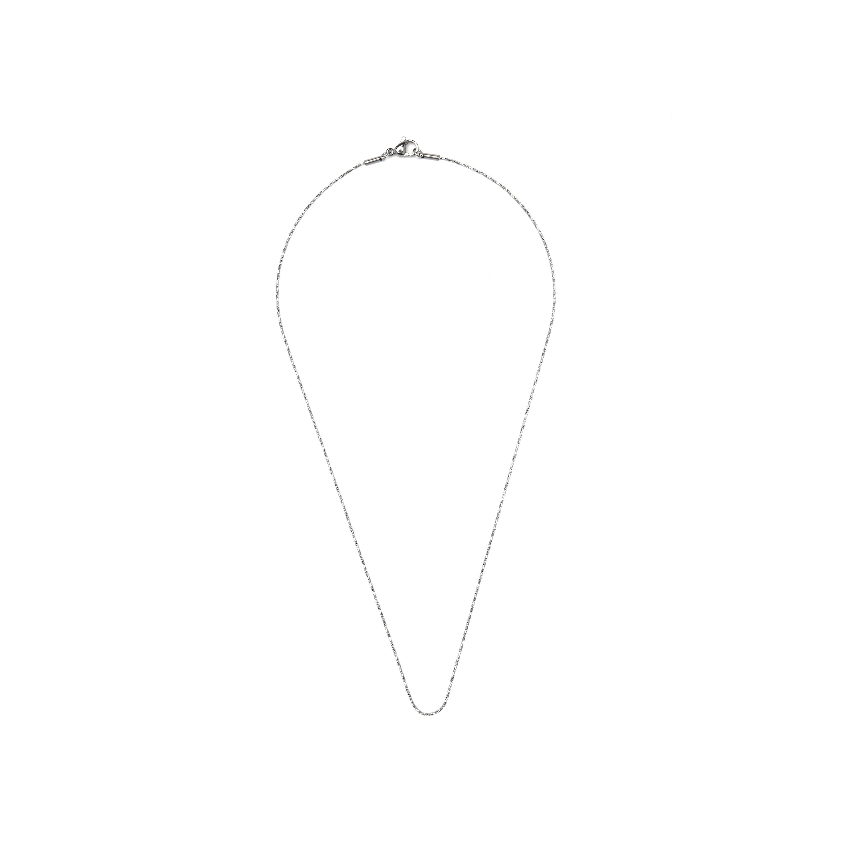 45cm rhodium-plated necklace - Abki