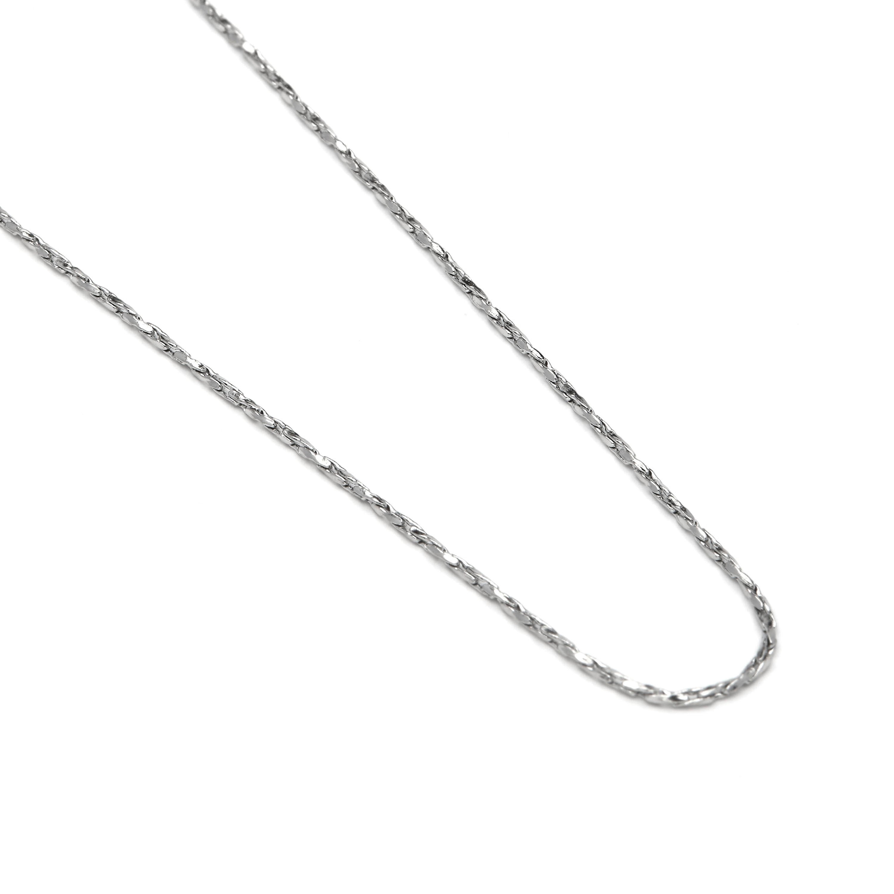 45cm rhodium-plated necklace - Abki