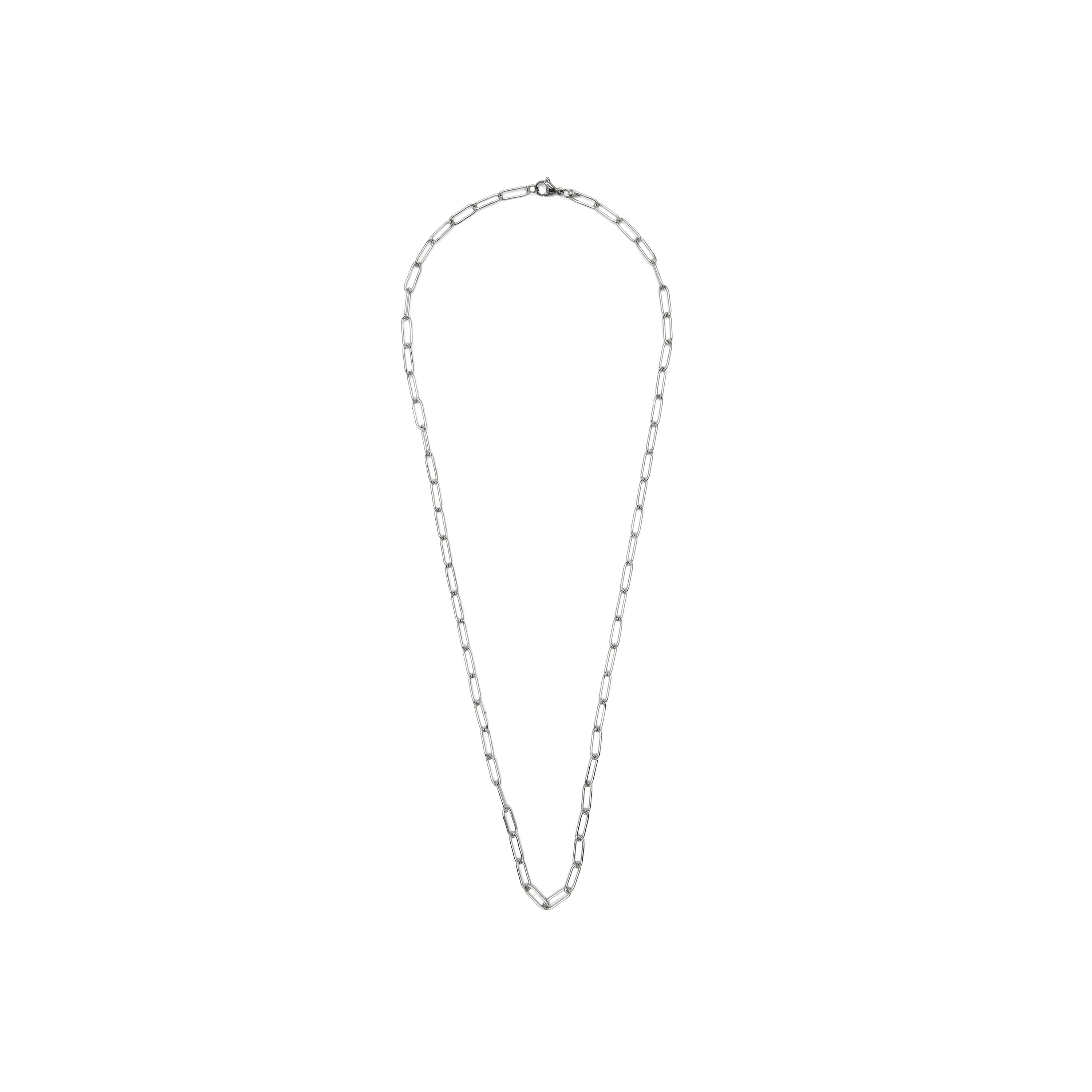 60cm rhodium-plated necklace - Sanmi