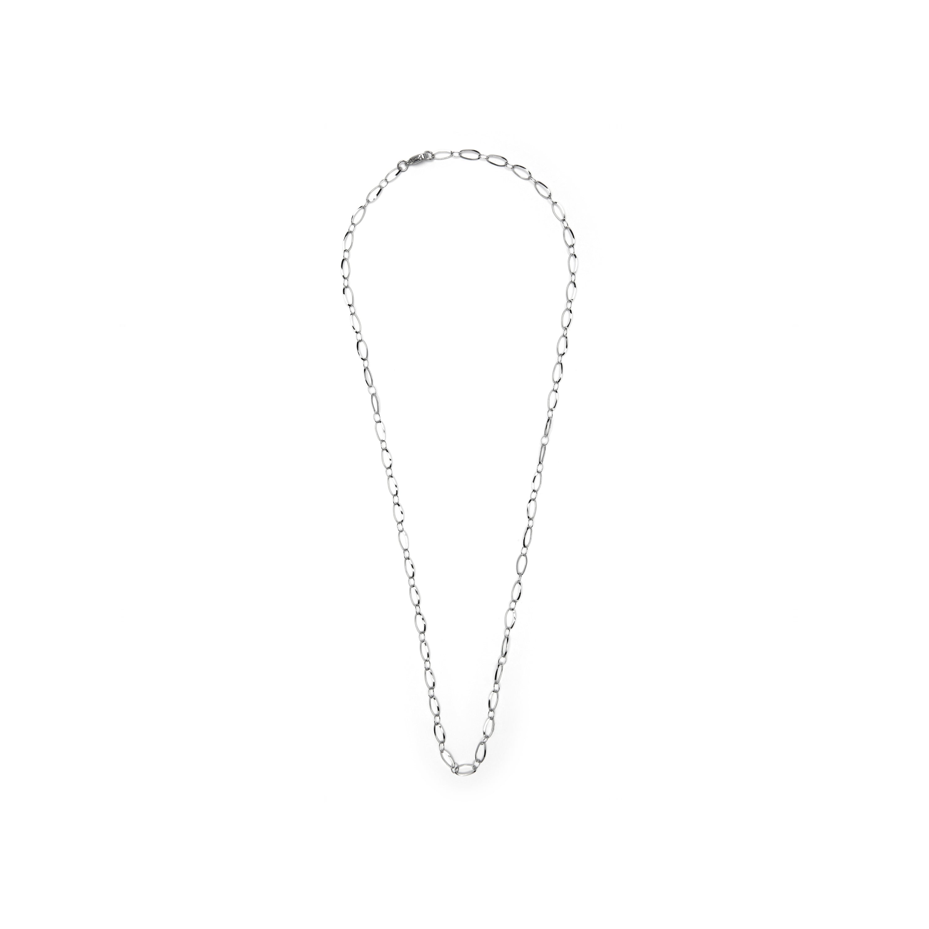 60cm rhodium-plated necklace - Sasil